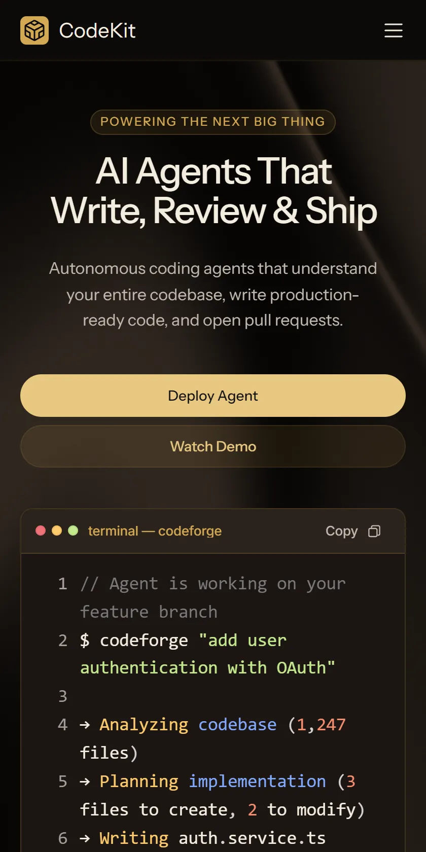 Mobile Screenshot