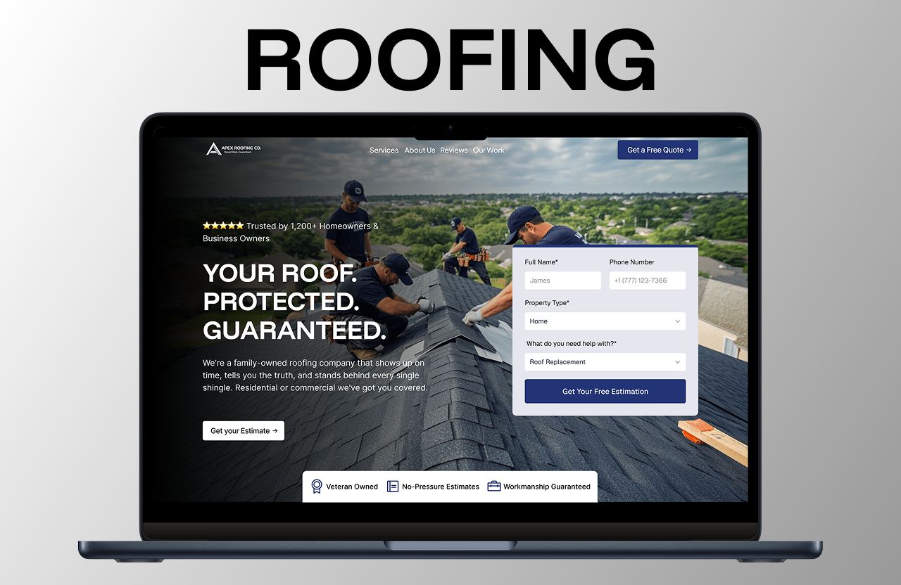 Screenshot 1 of Apex Roofing