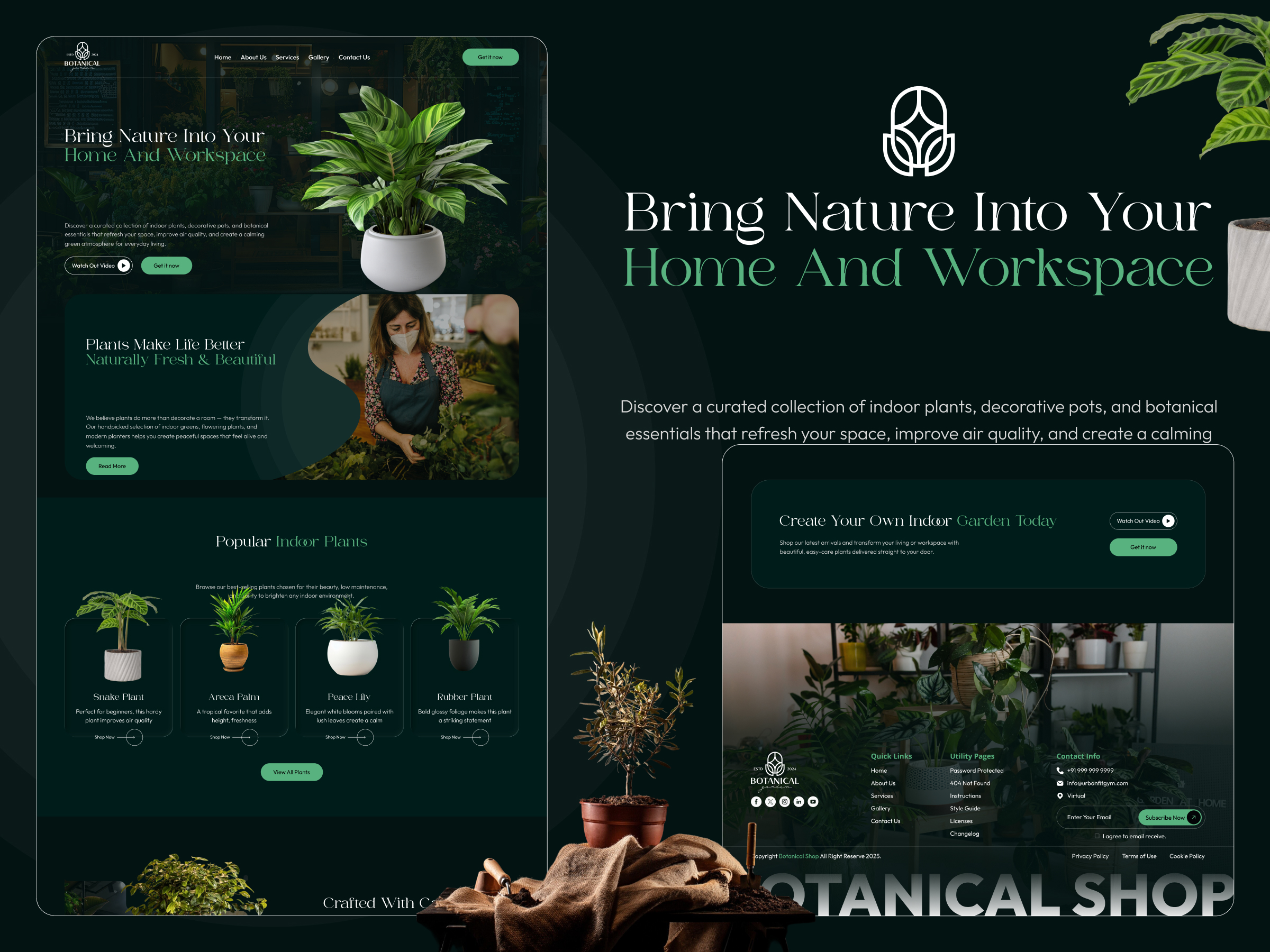 Screenshot 1 of Botanica Teamplate