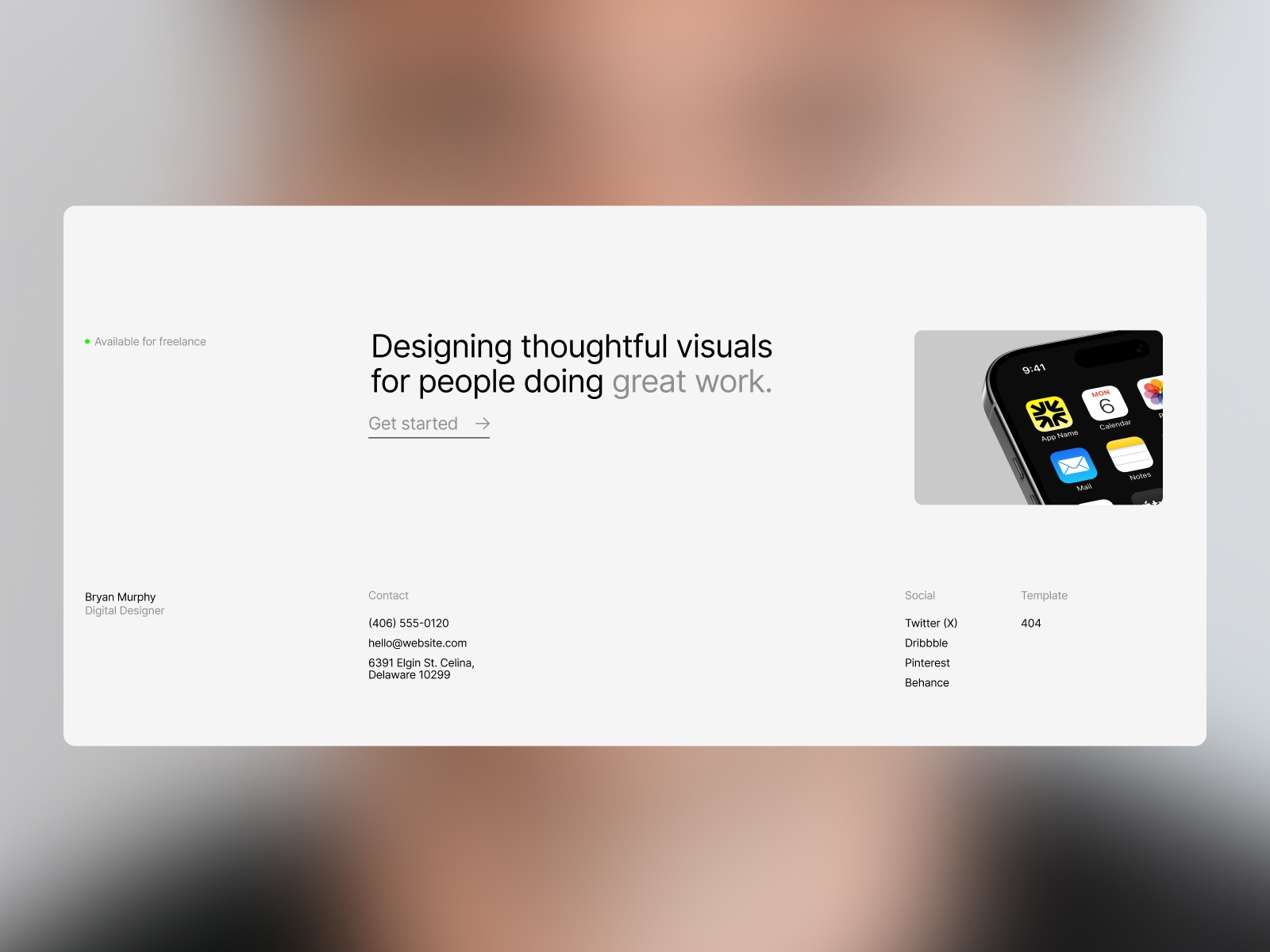 Screenshot 2 of BryanFolio