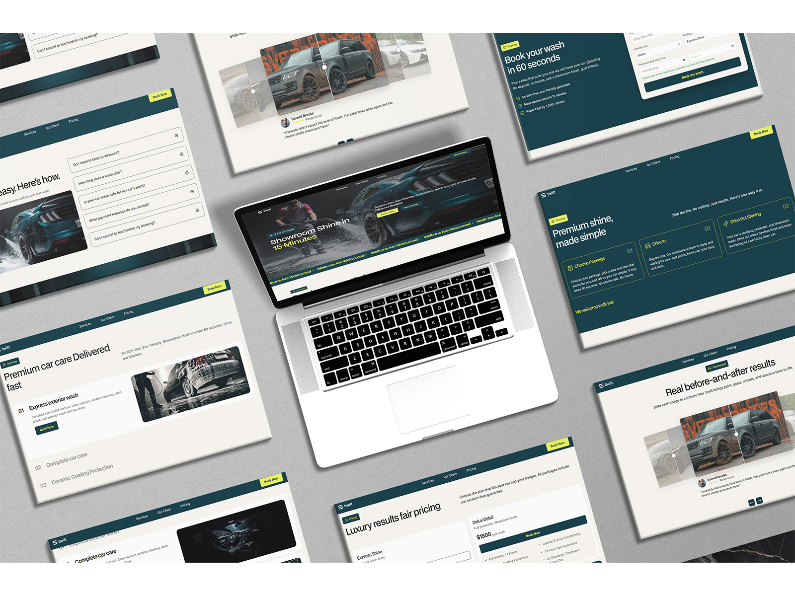 Screenshot 1 of Car Wash Template