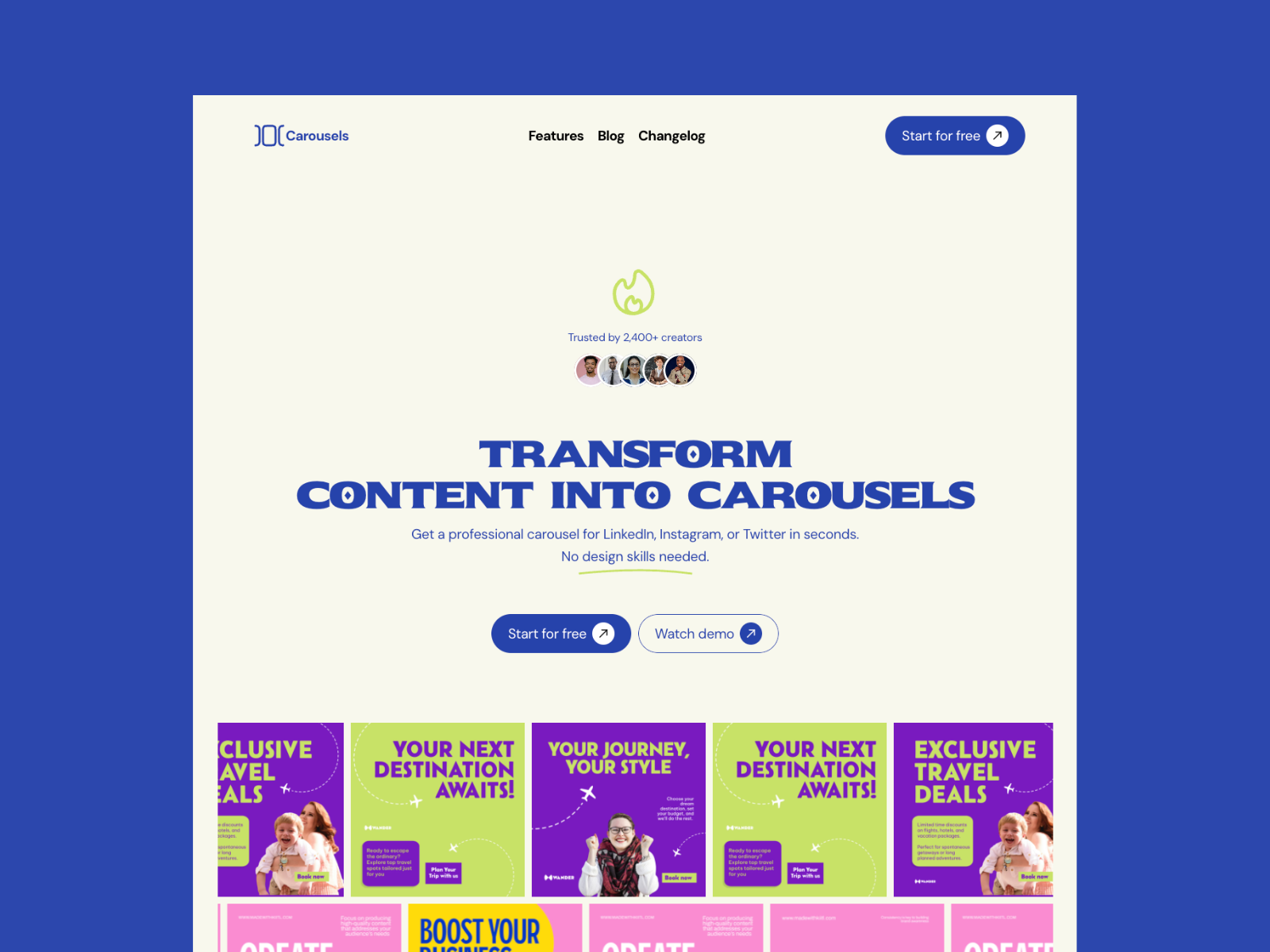 Screenshot 1 of Carousels