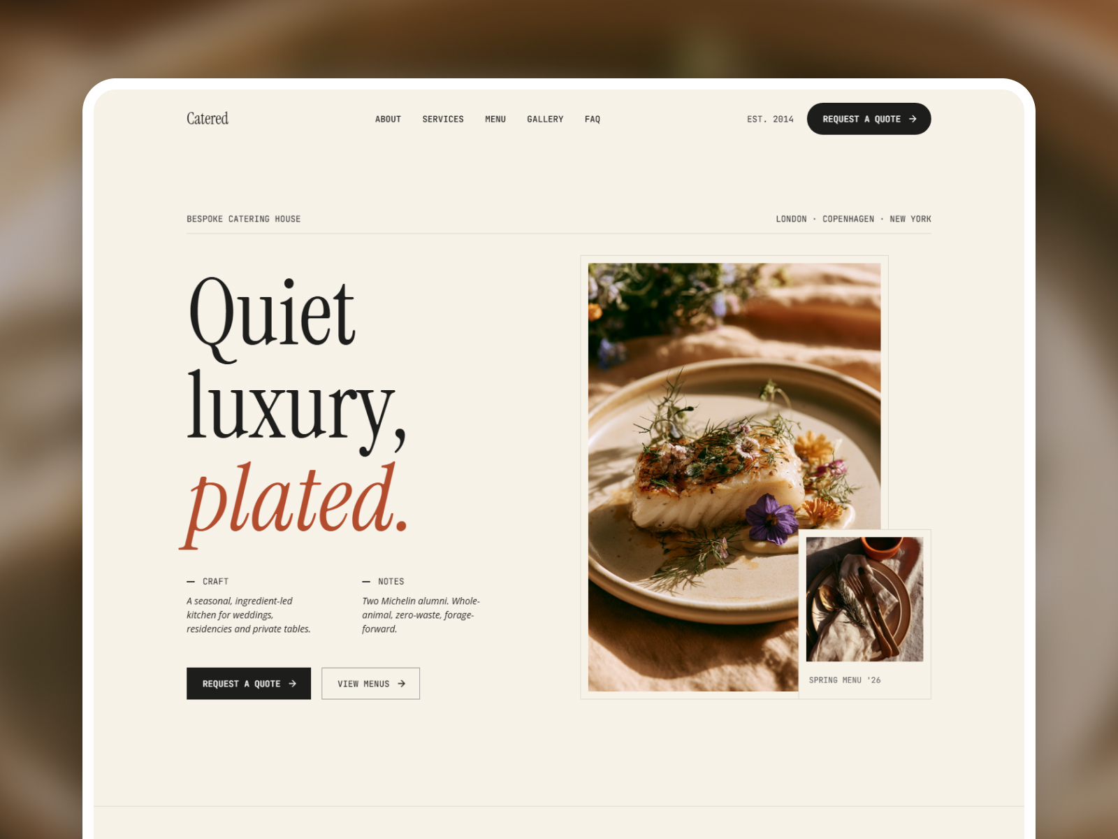 Screenshot 1 of Catered