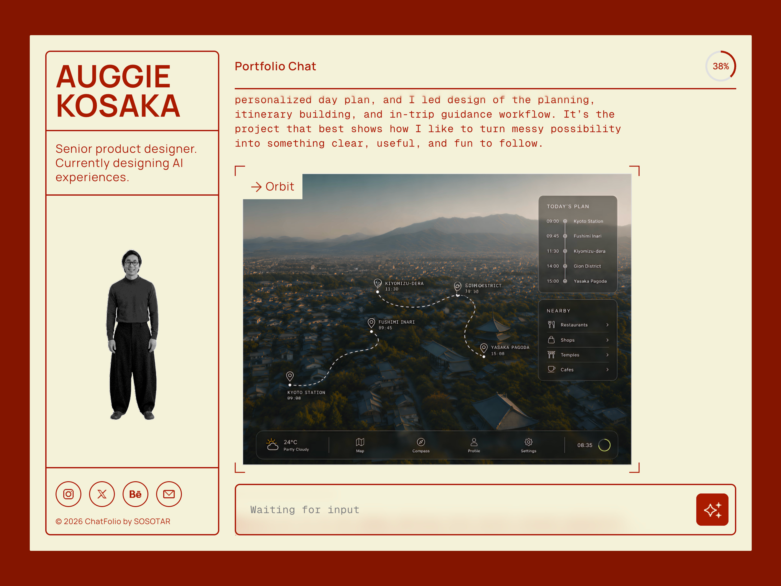 Screenshot 1 of ChatFolio