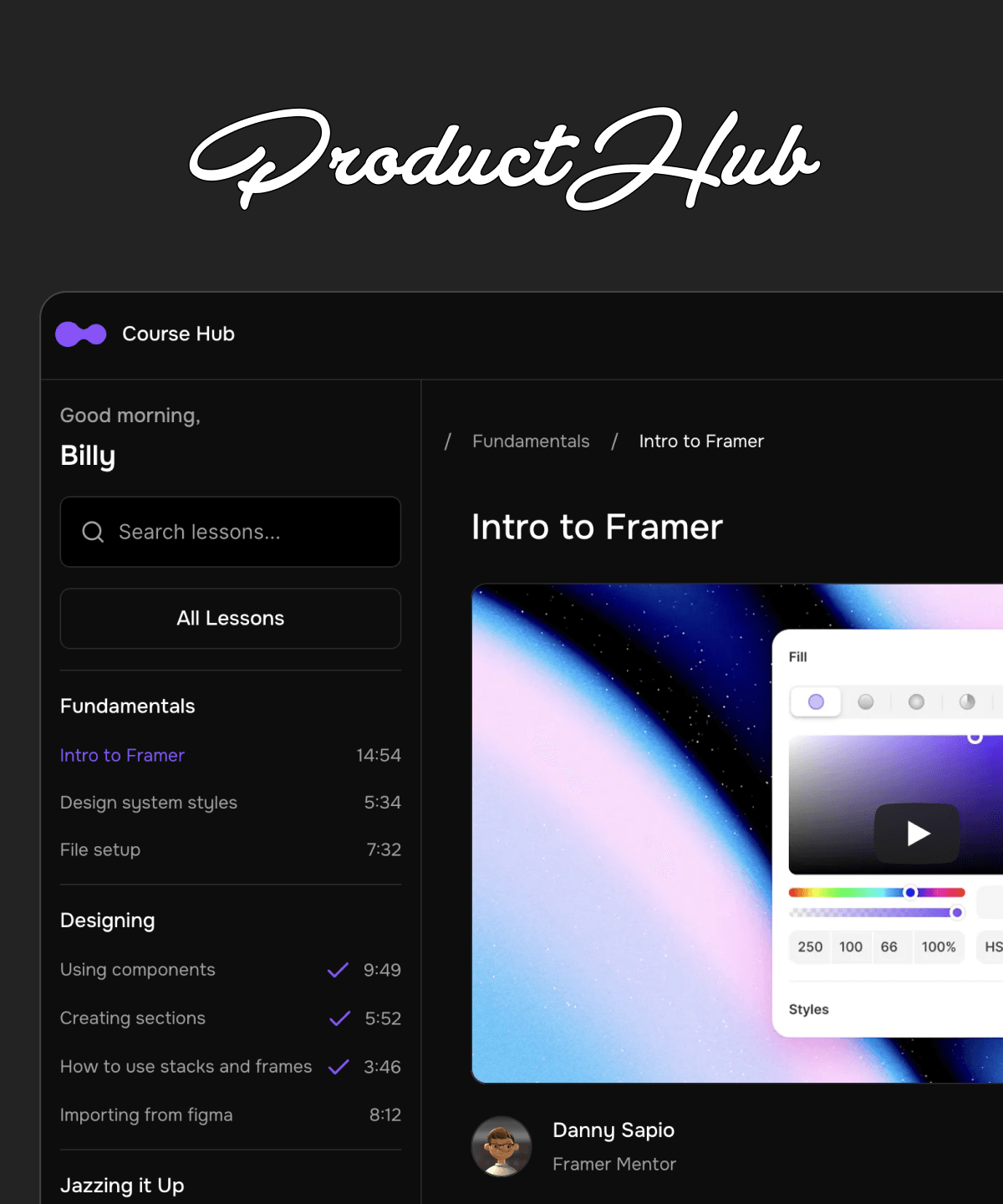 Screenshot 1 of Course Hub