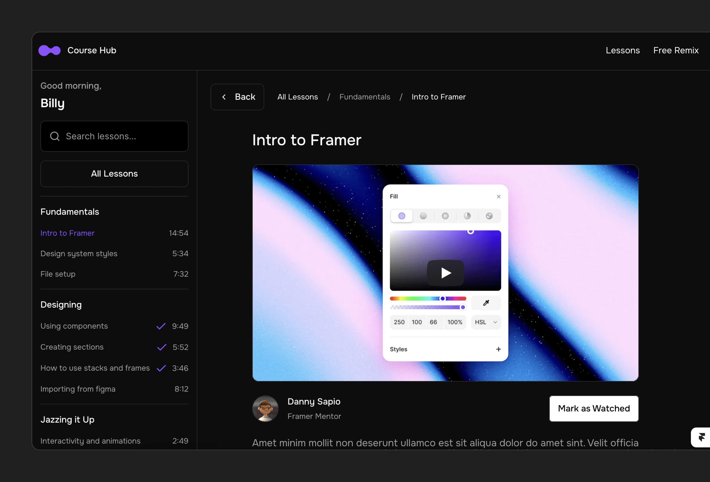 Screenshot 2 of Course Hub