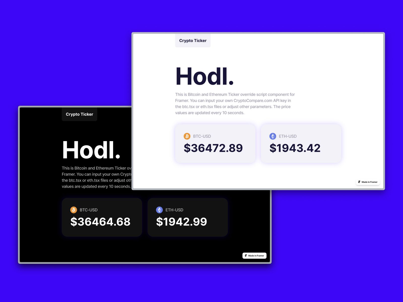 Screenshot 2 of Crypto Ticker - Hodl