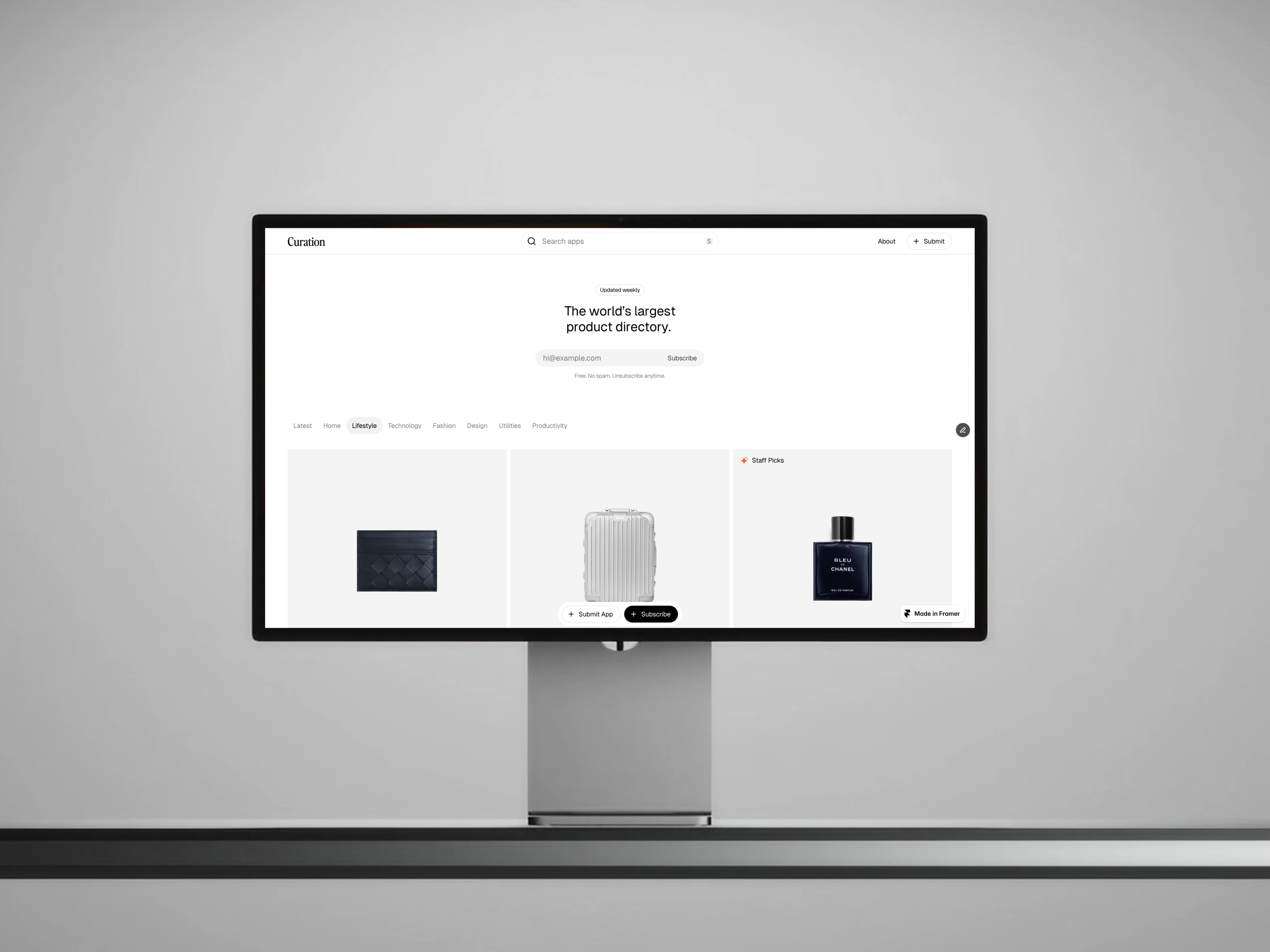 Screenshot 1 of Curated