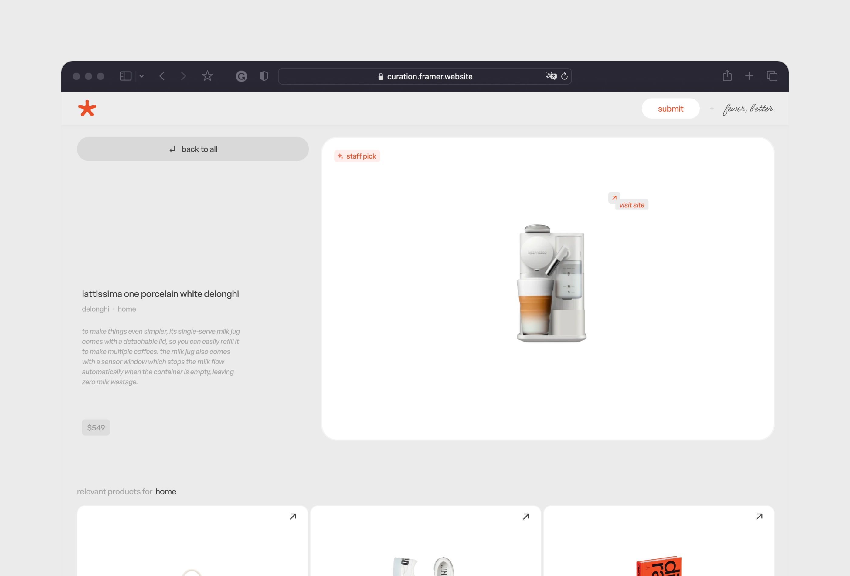 Screenshot 2 of Curation