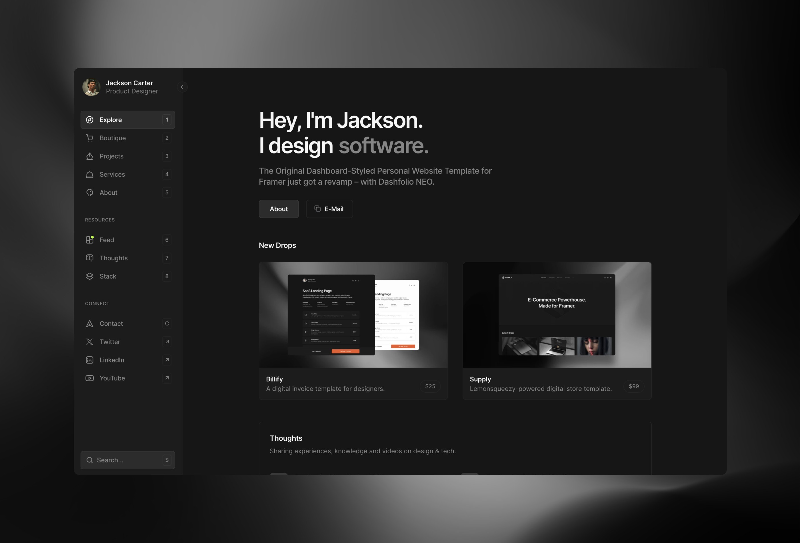 Screenshot 2 of DashfolioNEO