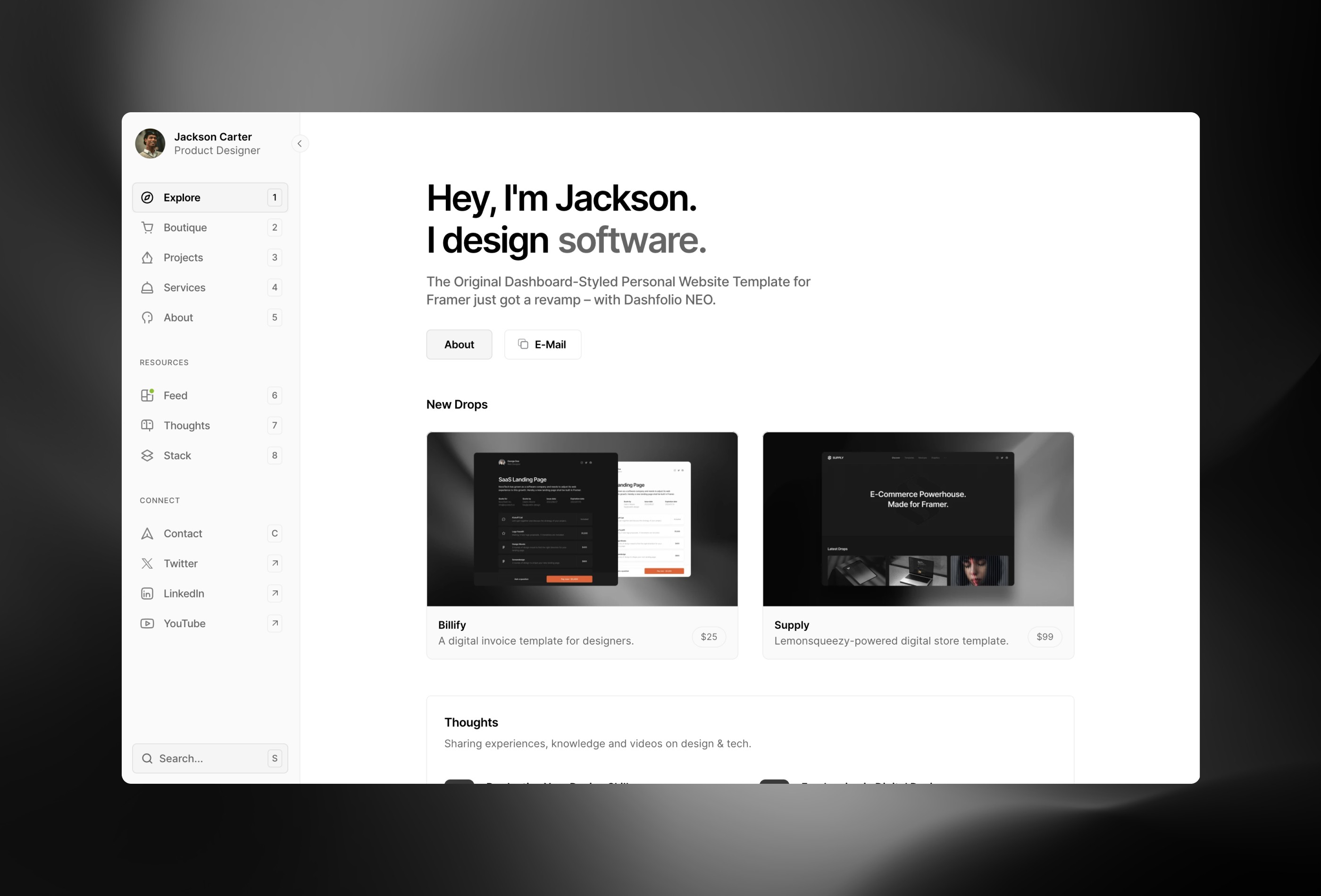 Screenshot 3 of DashfolioNEO