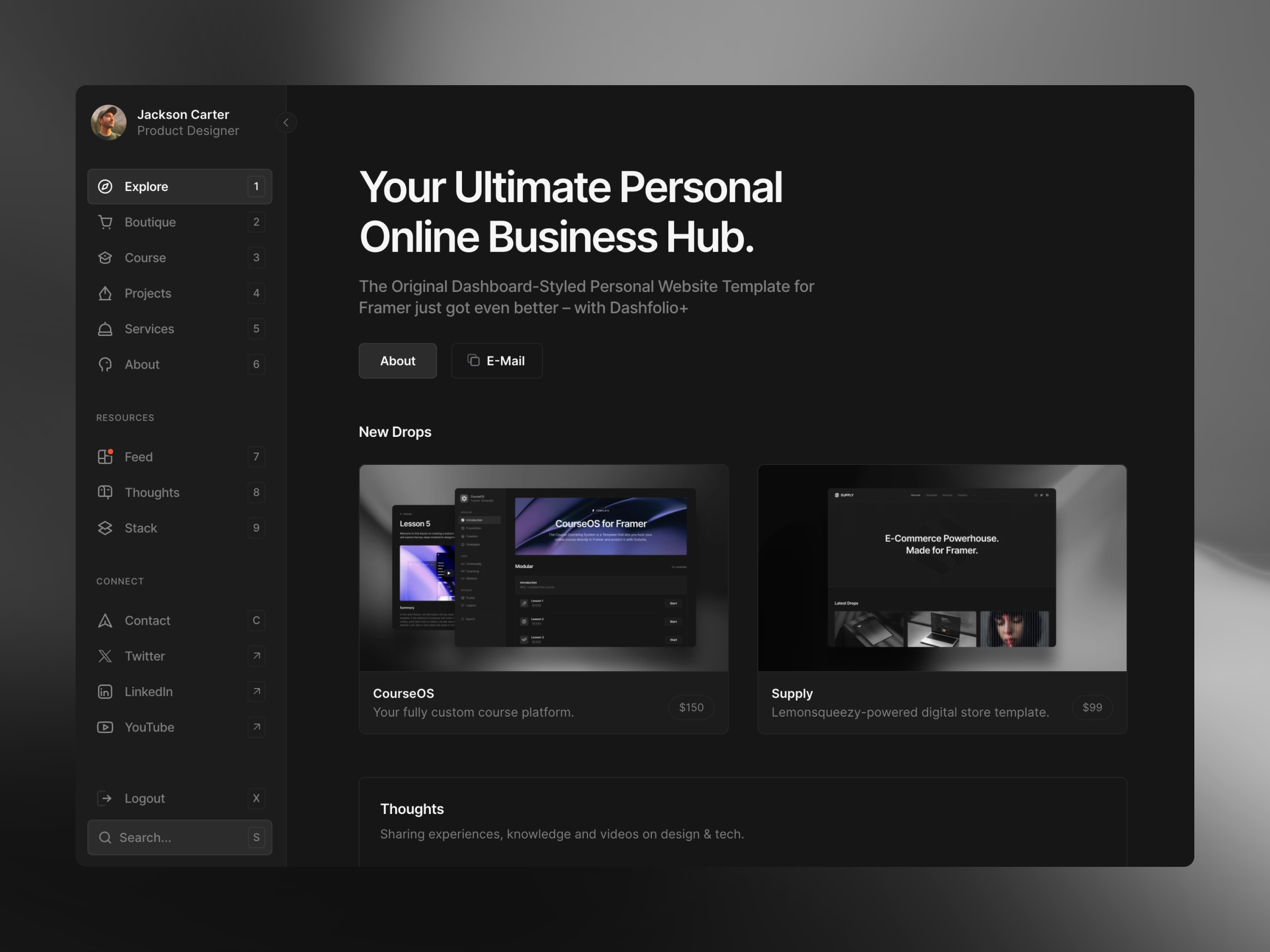 Screenshot 1 of Dashfolio+