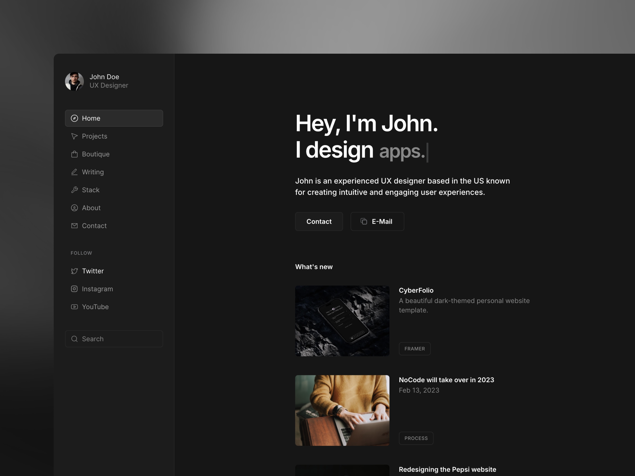 Screenshot 1 of Dashfolio
