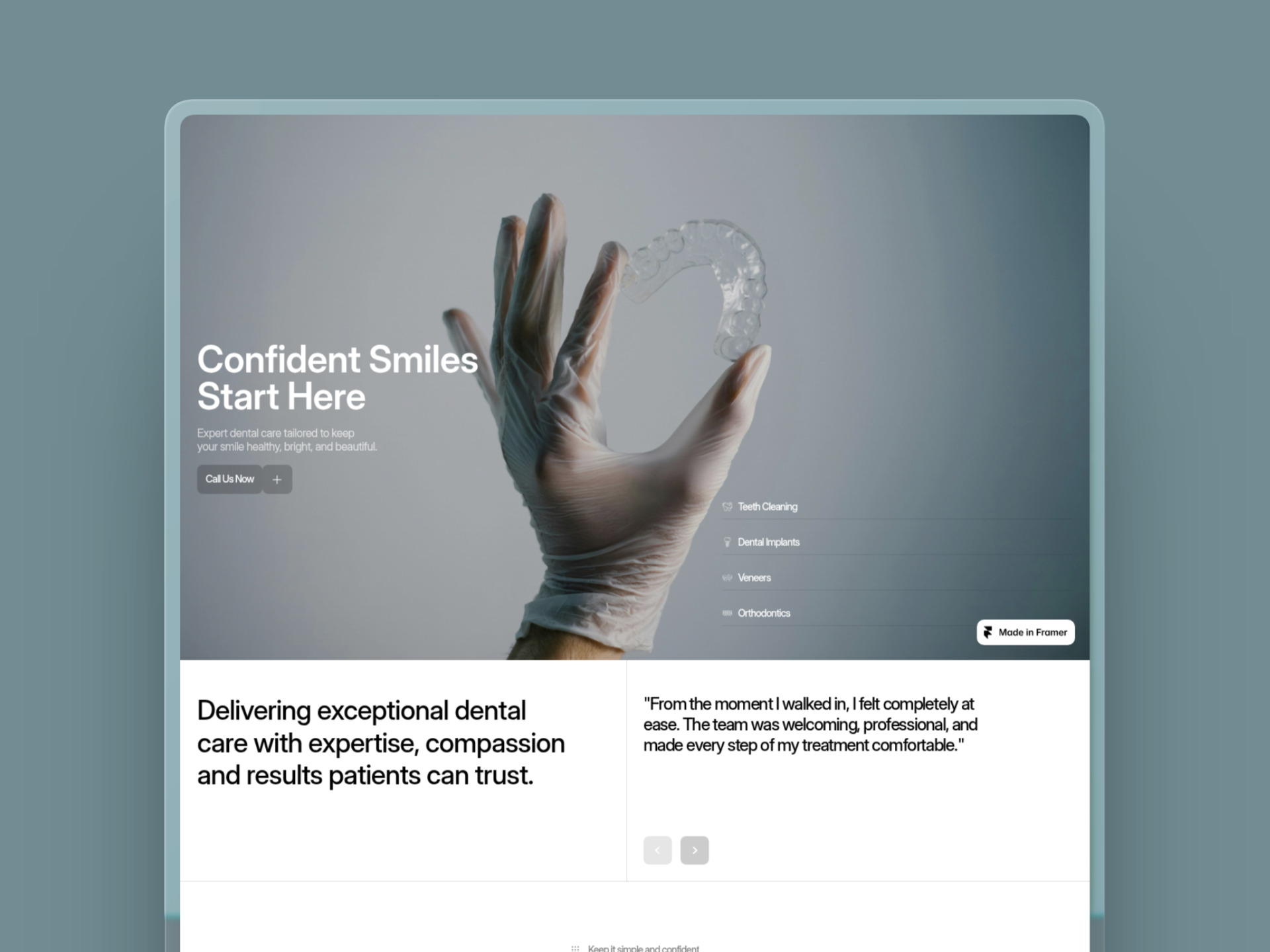 Screenshot 1 of Dentora Clinic