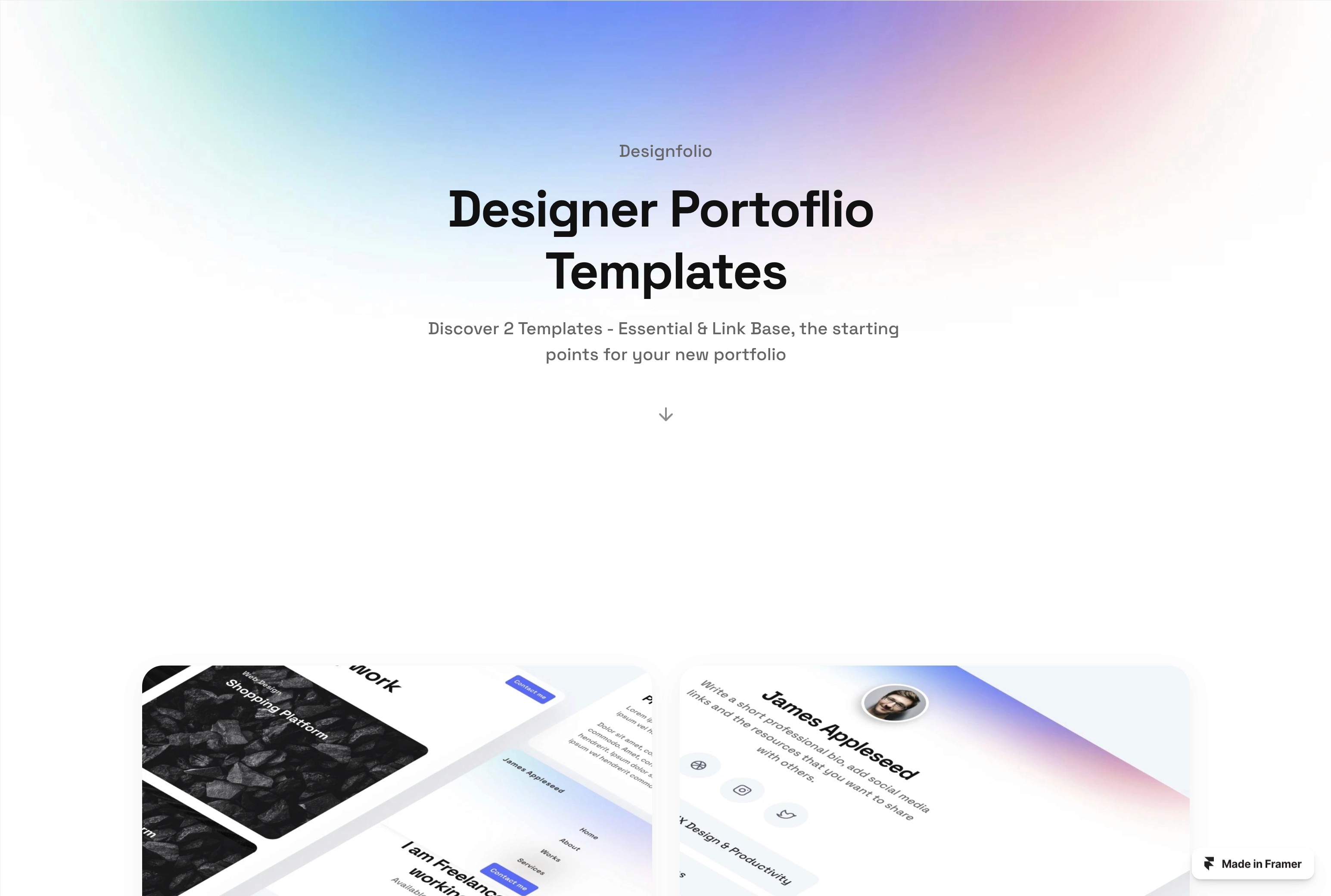 Screenshot 2 of Designfolio