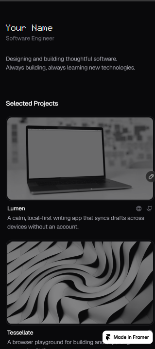Screenshot 2 of Dotfolio