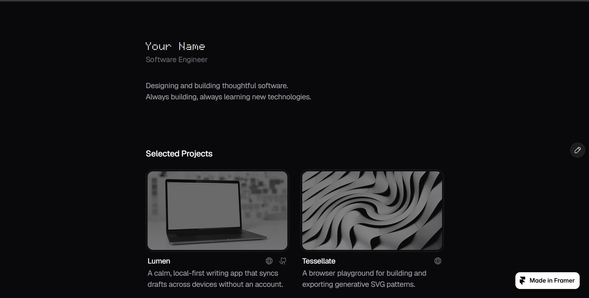 Screenshot 4 of Dotfolio