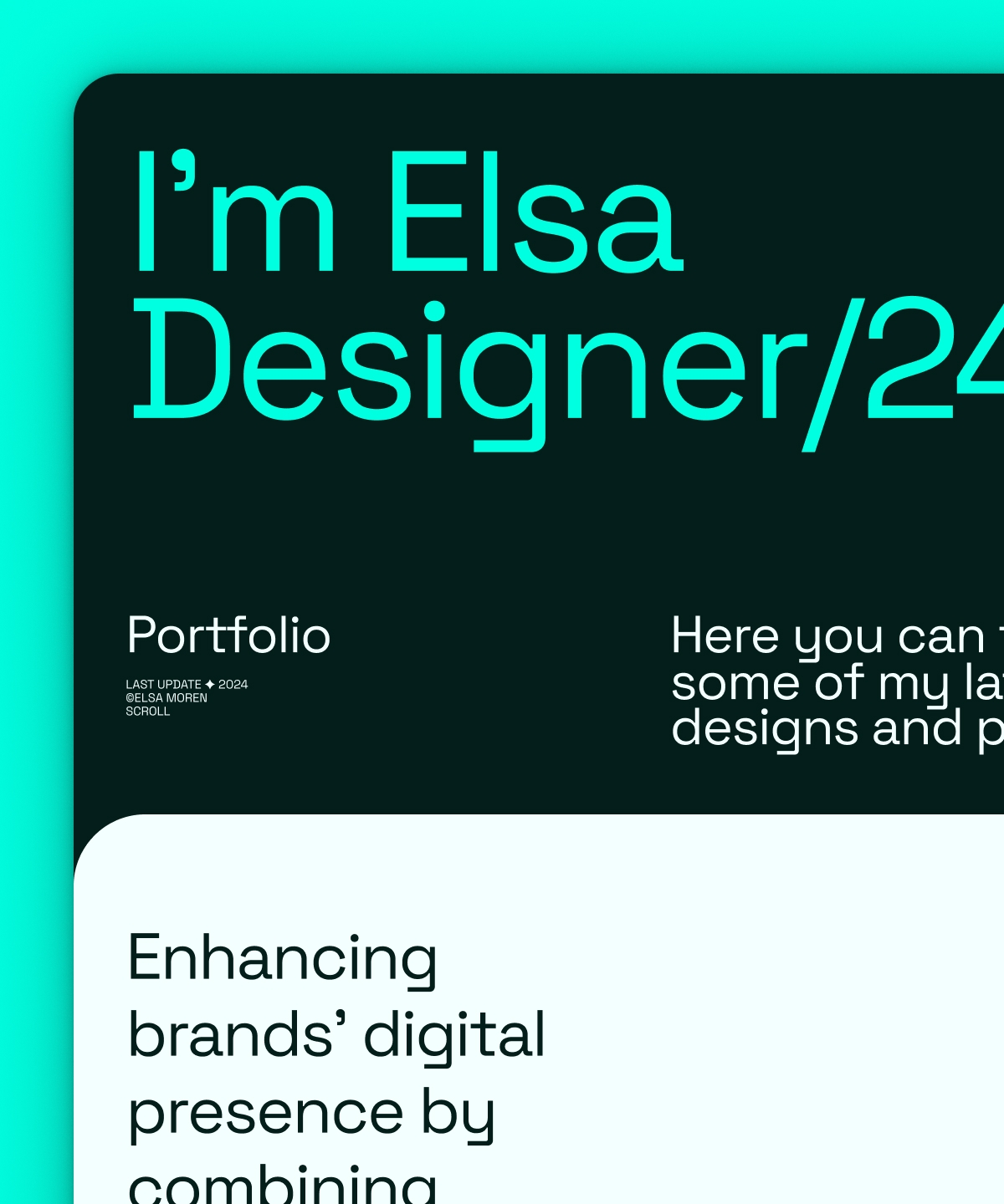 Screenshot 1 of ElsasPortfolio