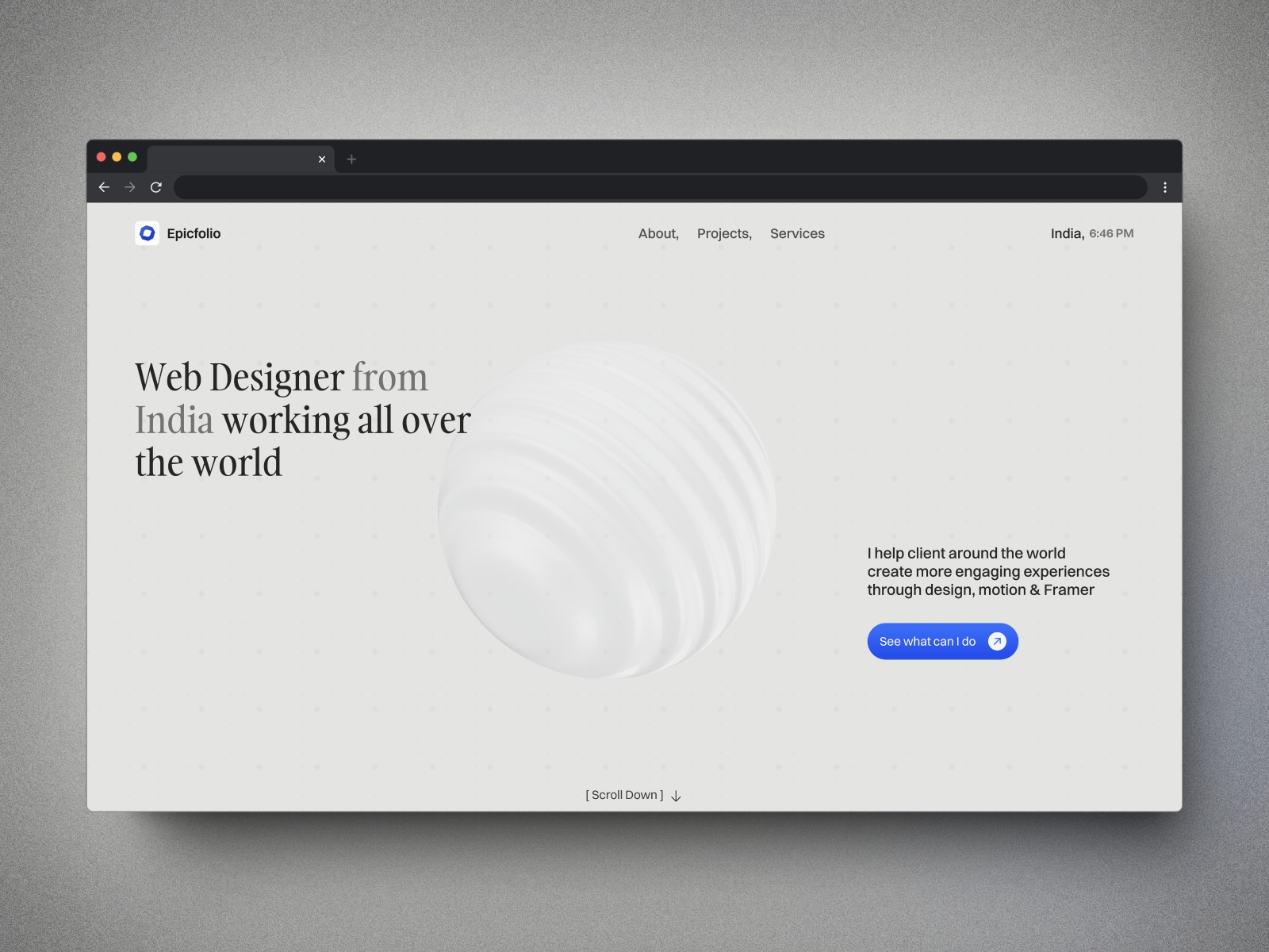 Screenshot 1 of Epicfolio