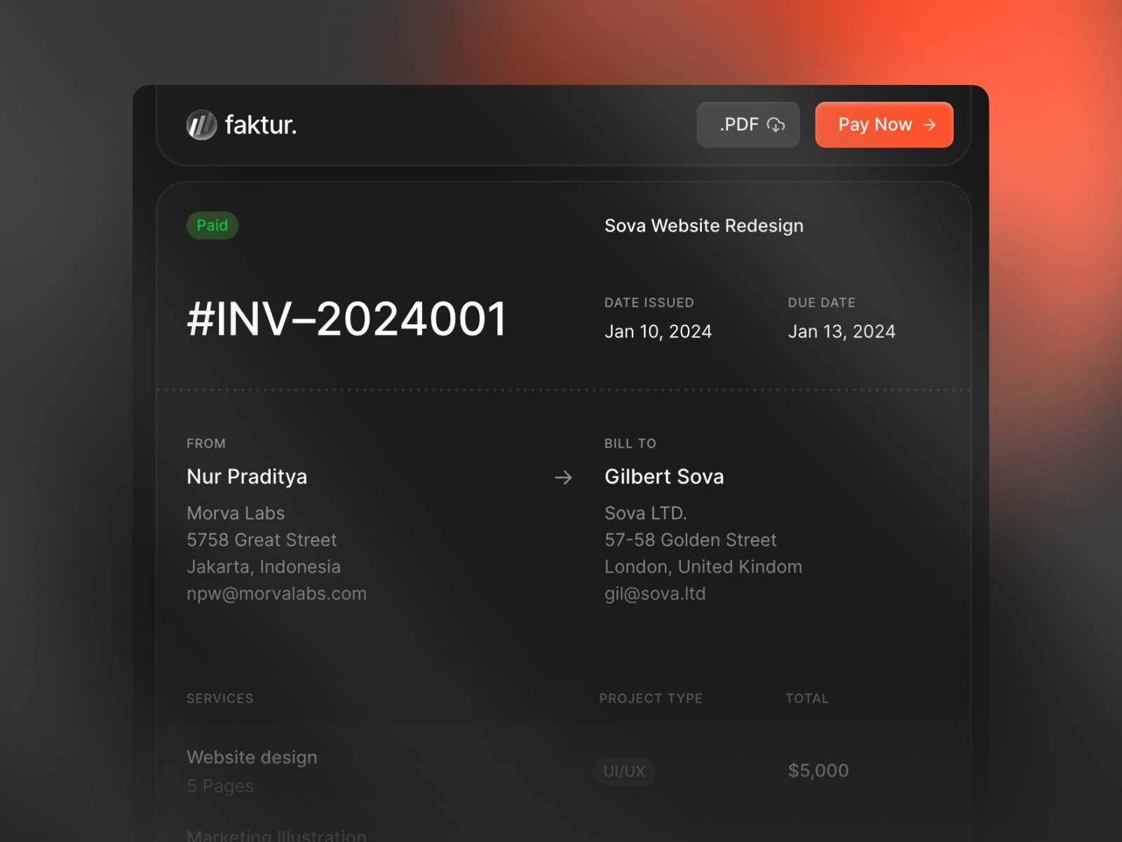 Screenshot 2 of Faktur