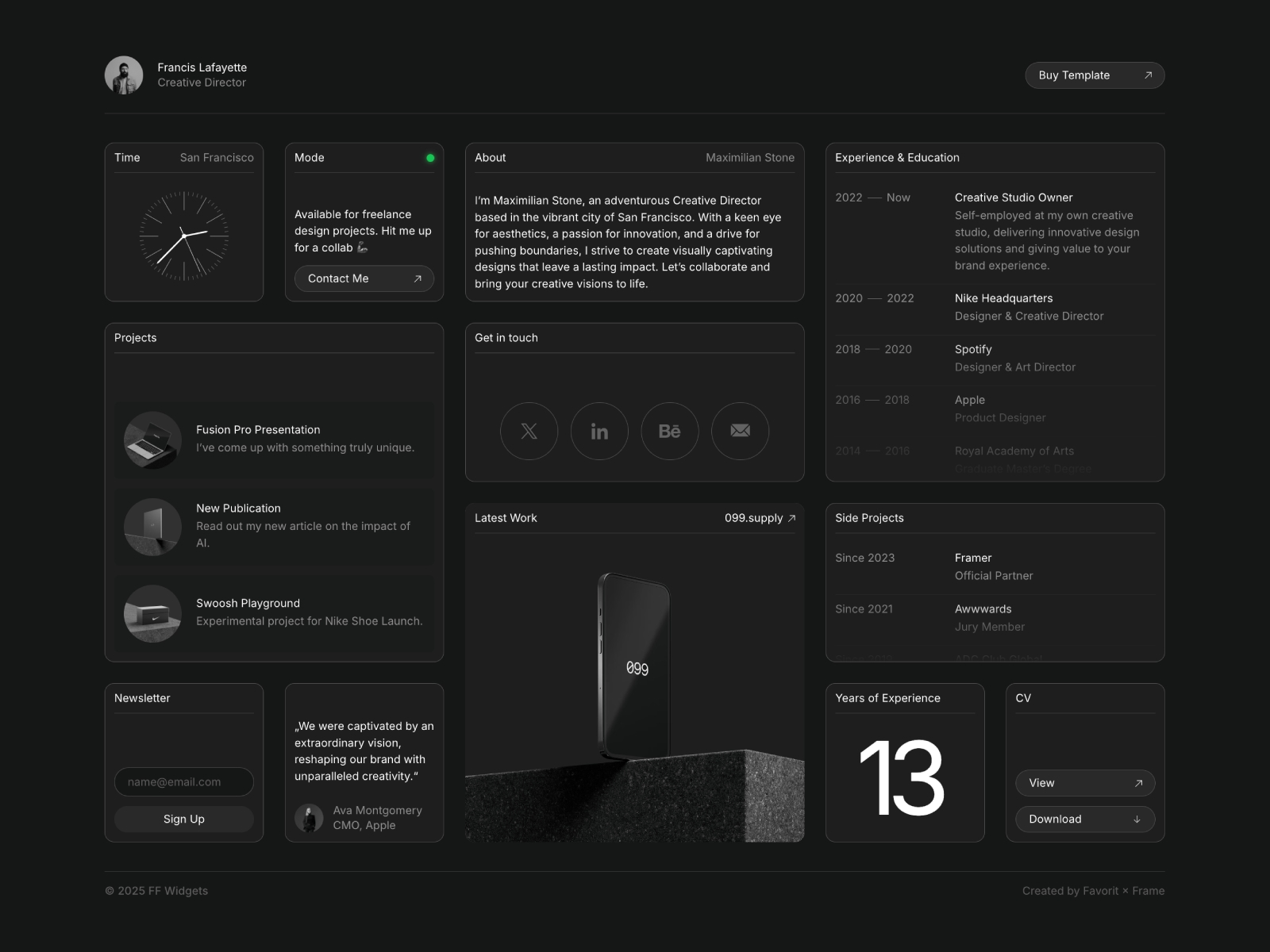 Screenshot 1 of FFWidgets