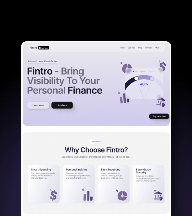 Screenshot 1 of Fintro