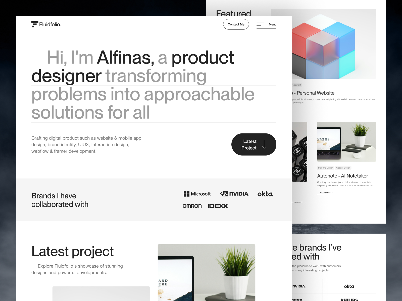 Screenshot 1 of Fluidfolio