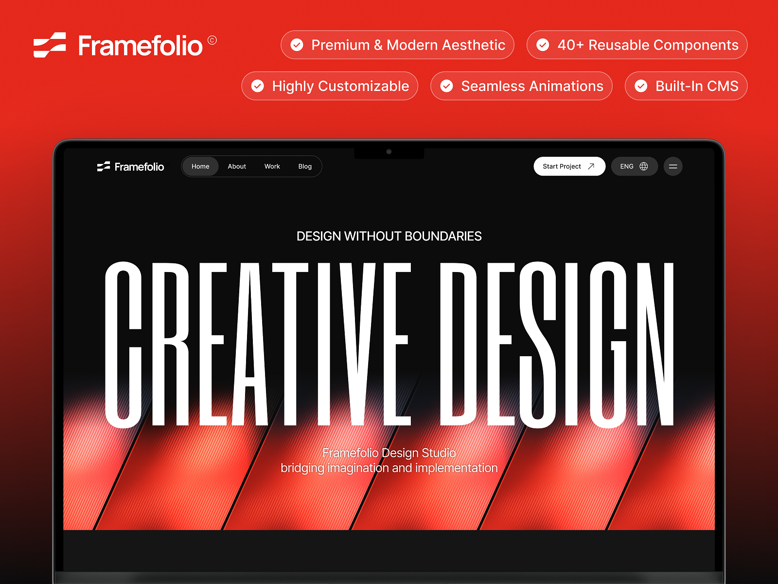 Screenshot 1 of Framefolio Studio