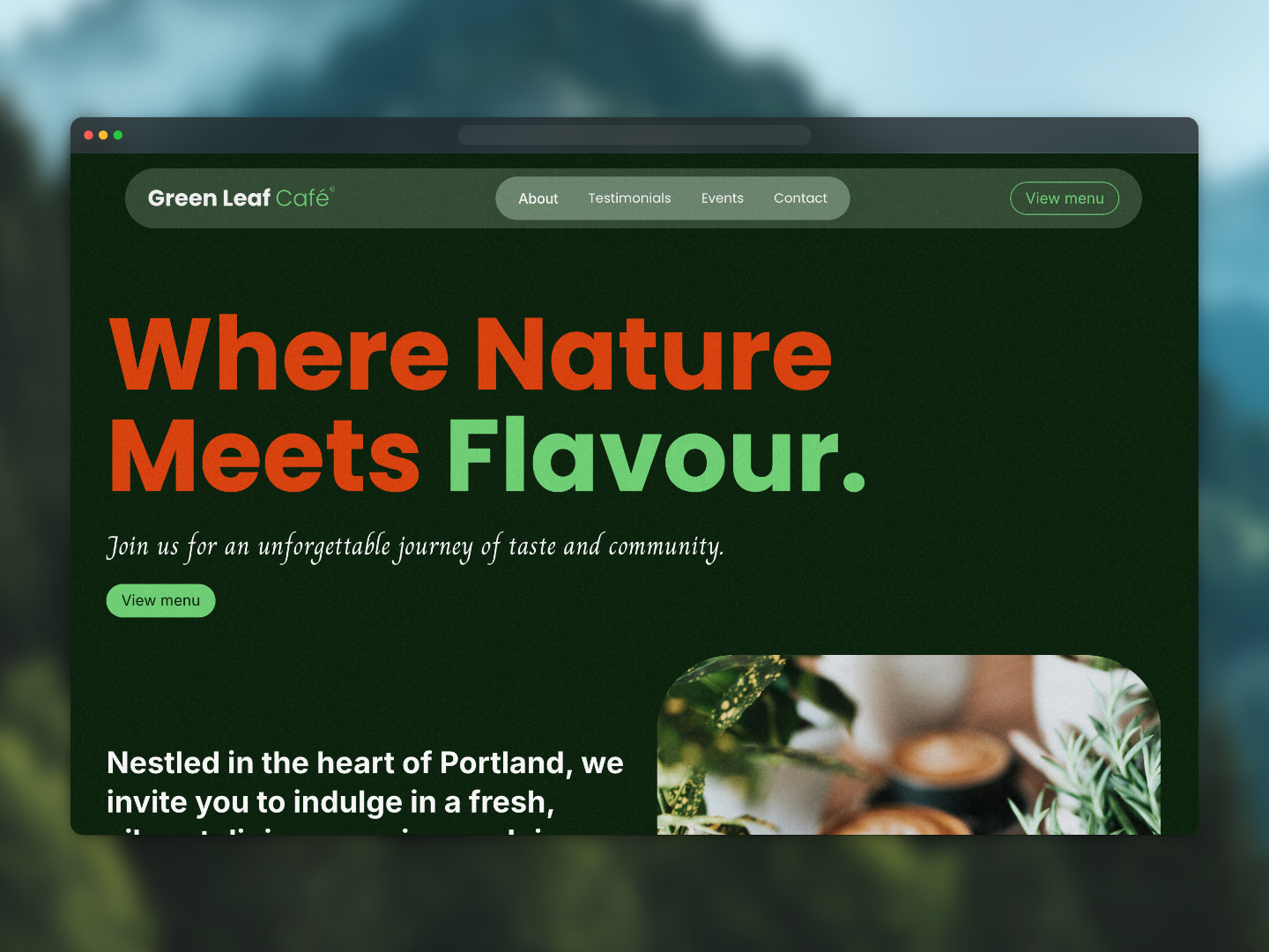 Screenshot 1 of Green Leaf Café