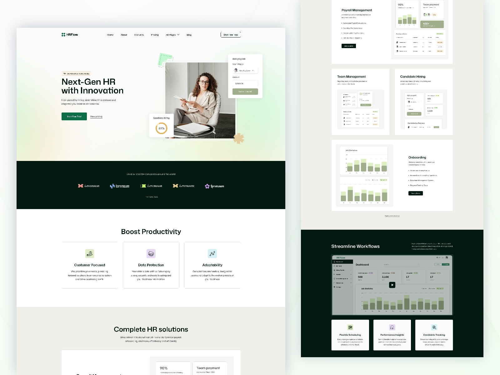Screenshot 1 of HRflow