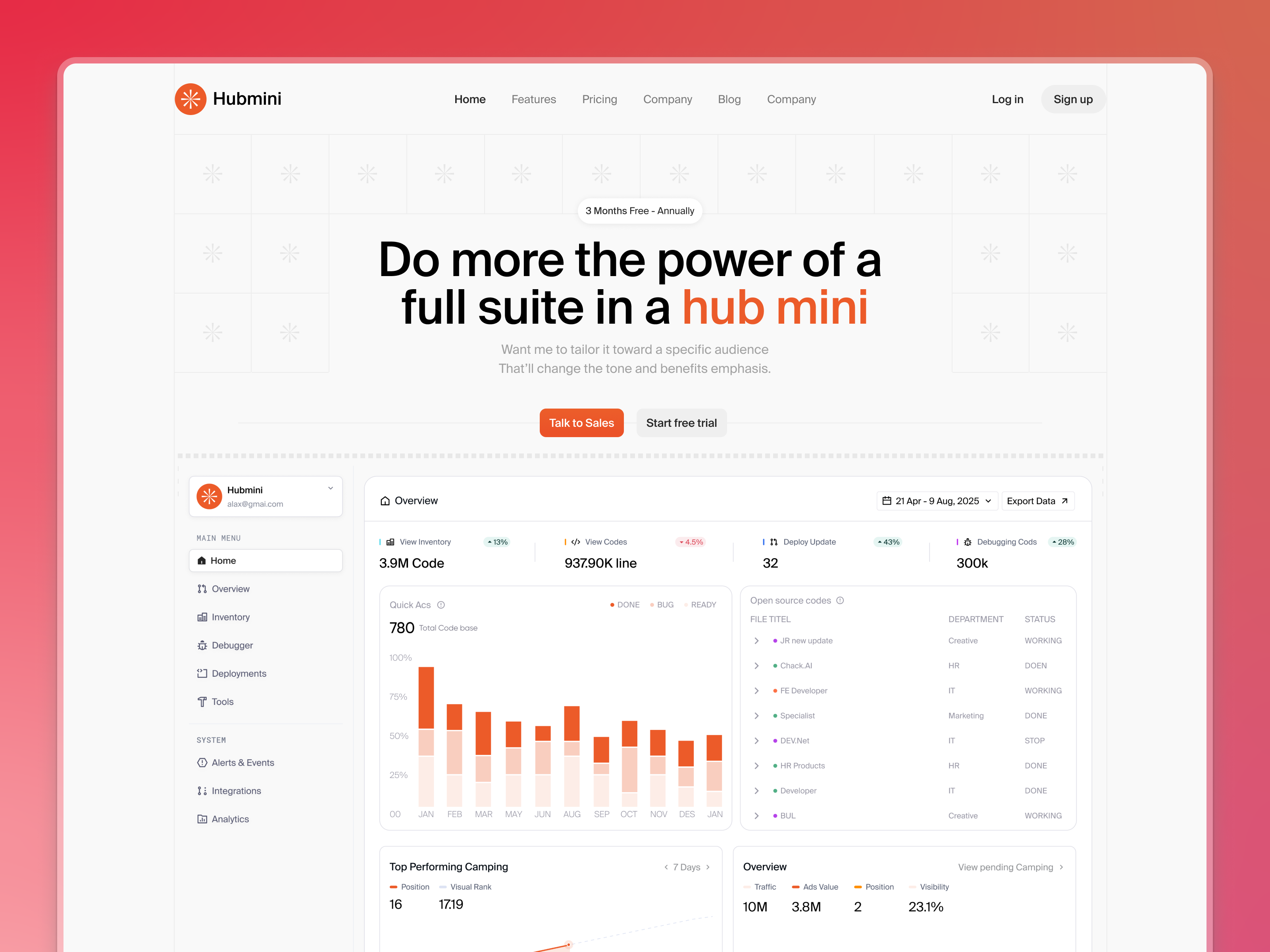 Screenshot 1 of Hubmini