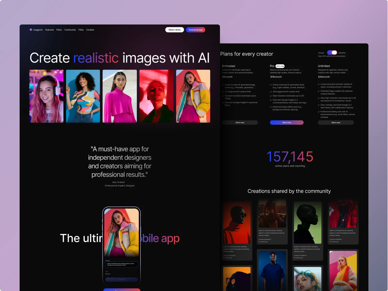 Screenshot 1 of ImagenAI