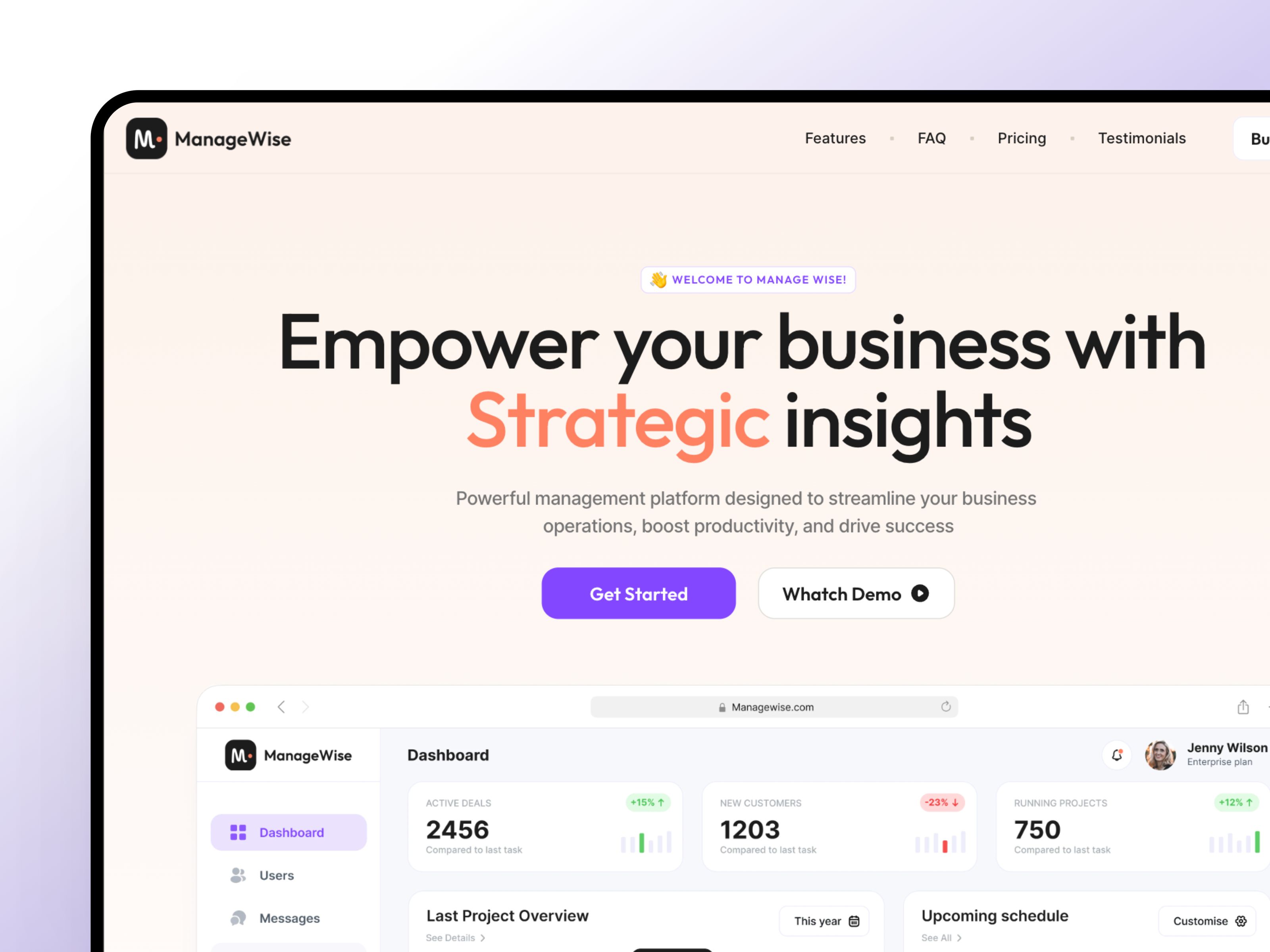 Screenshot 1 of Manage Wise