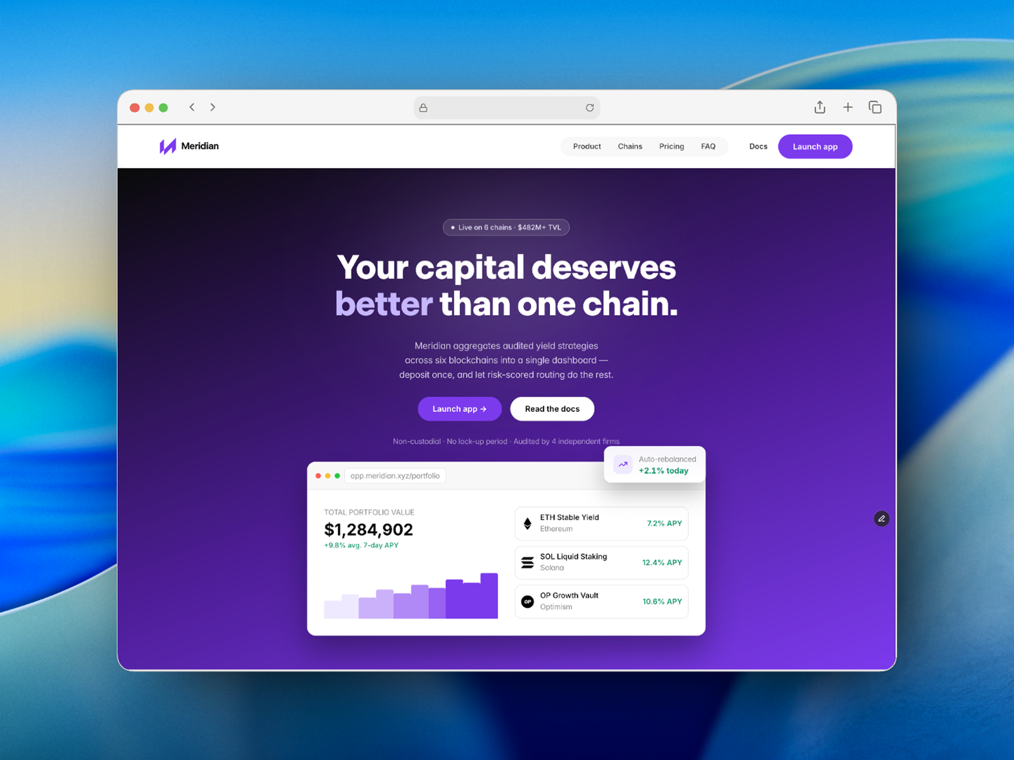 Screenshot 1 of Meridian Template
