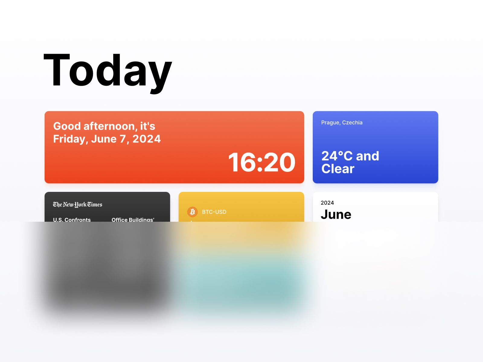 Screenshot 1 of MiniDashboard Today