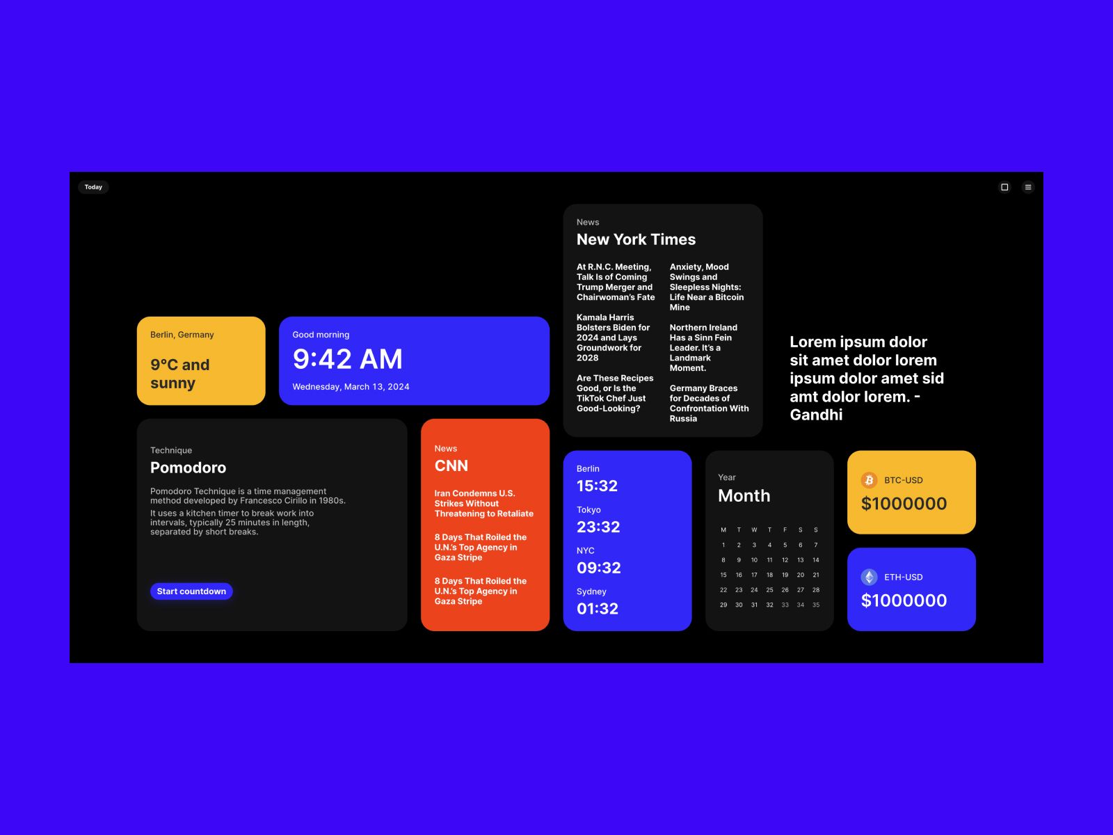 Screenshot 4 of MiniDashboard Today