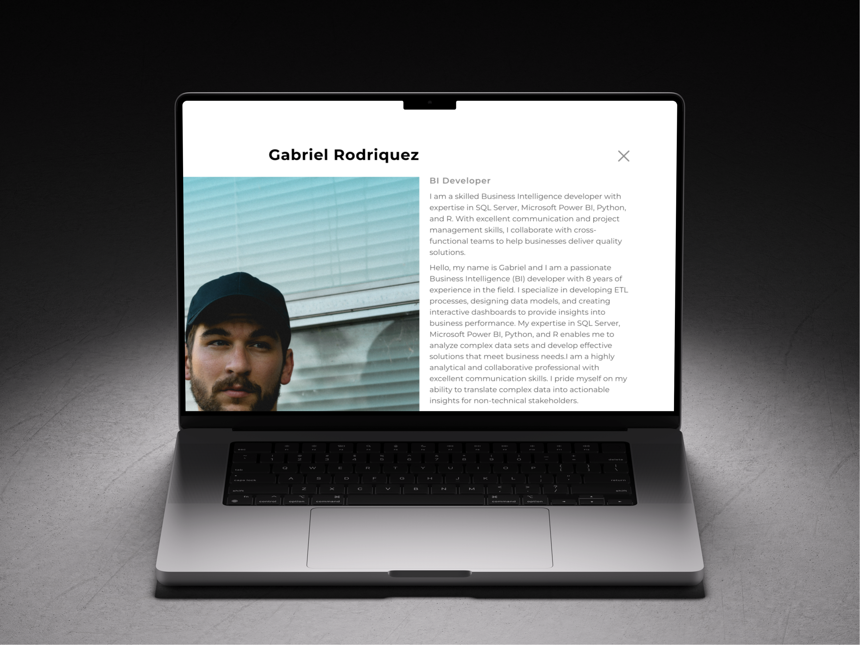Screenshot 4 of Personal Site/Resume