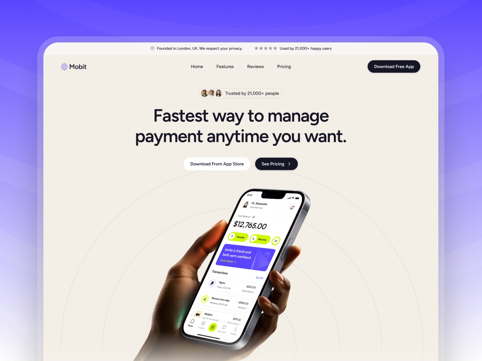 Screenshot 1 of Mobit