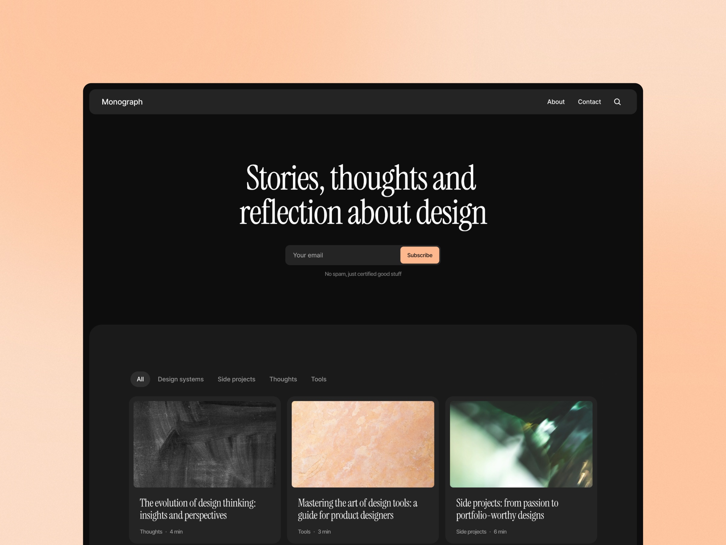 Screenshot 1 of Monograph