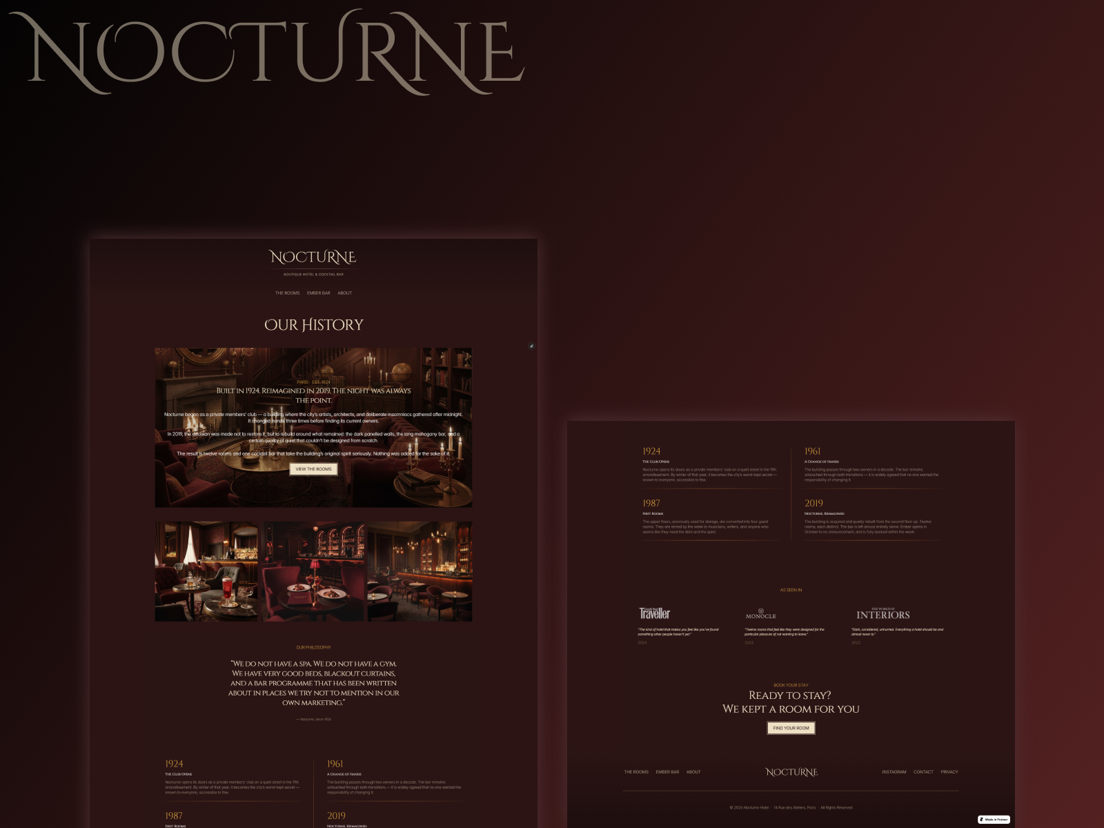 Screenshot 1 of Nocturne Template