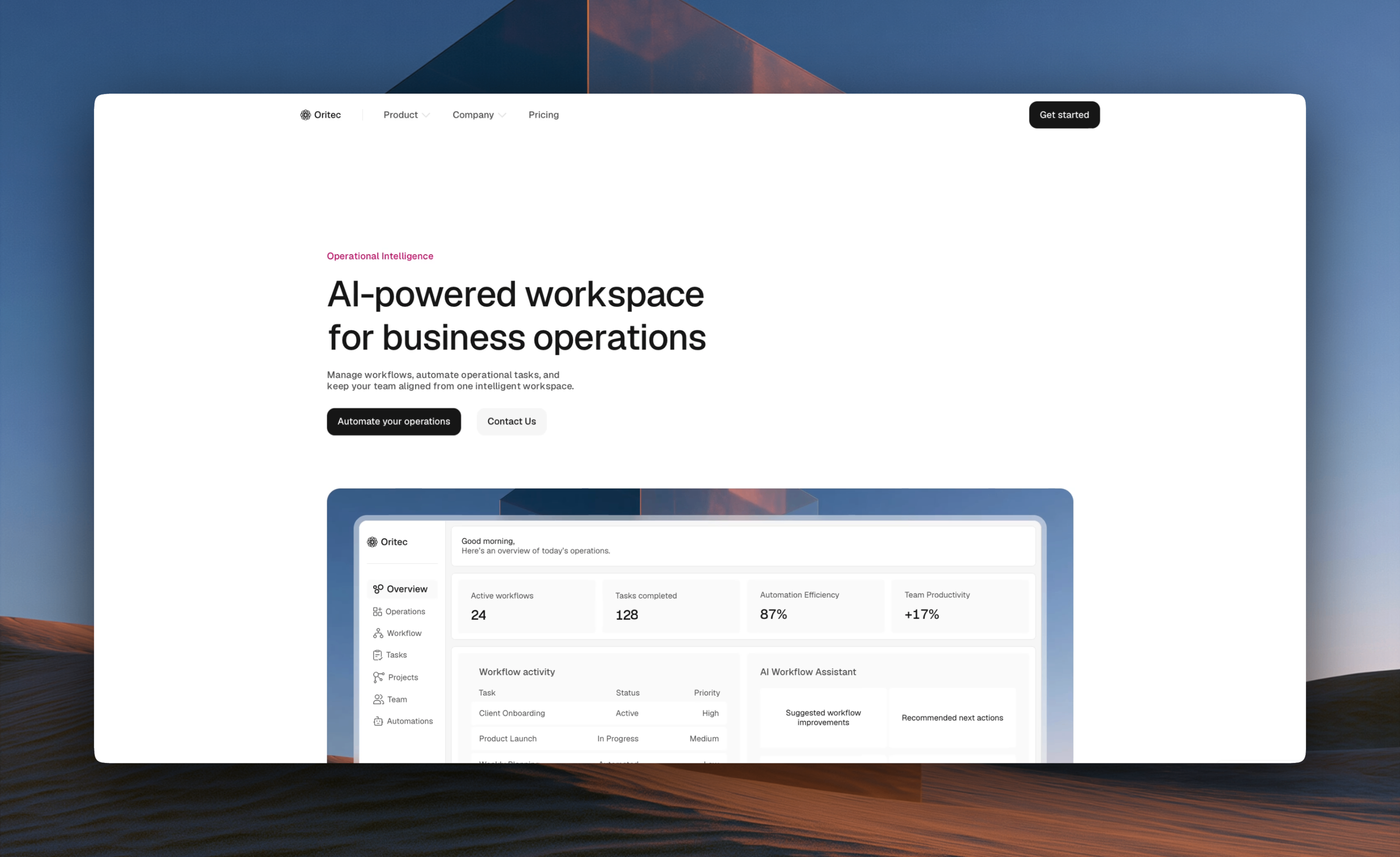 Screenshot 1 of Oritec