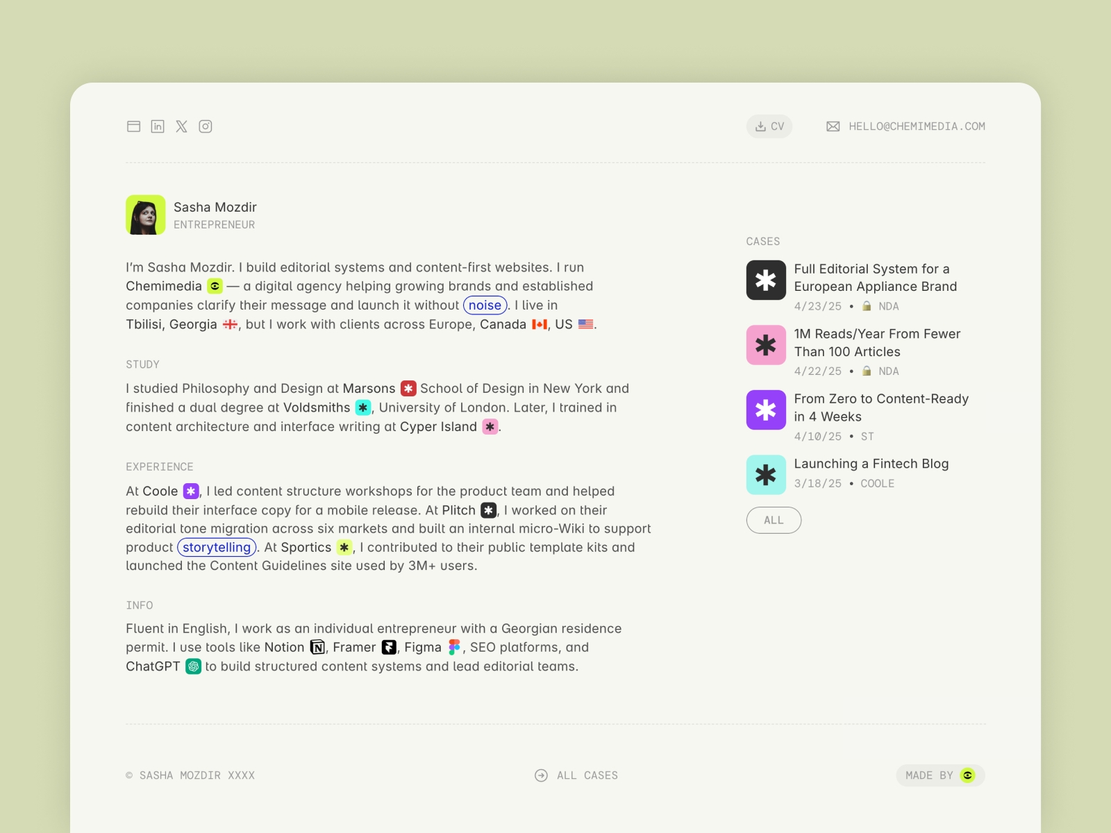 Screenshot 2 of OutlineCV