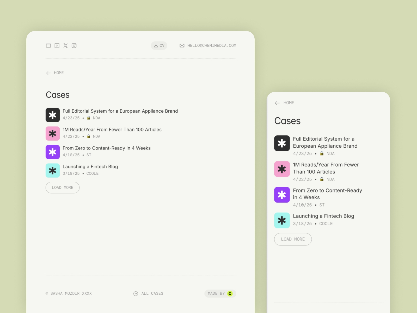 Screenshot 3 of OutlineCV