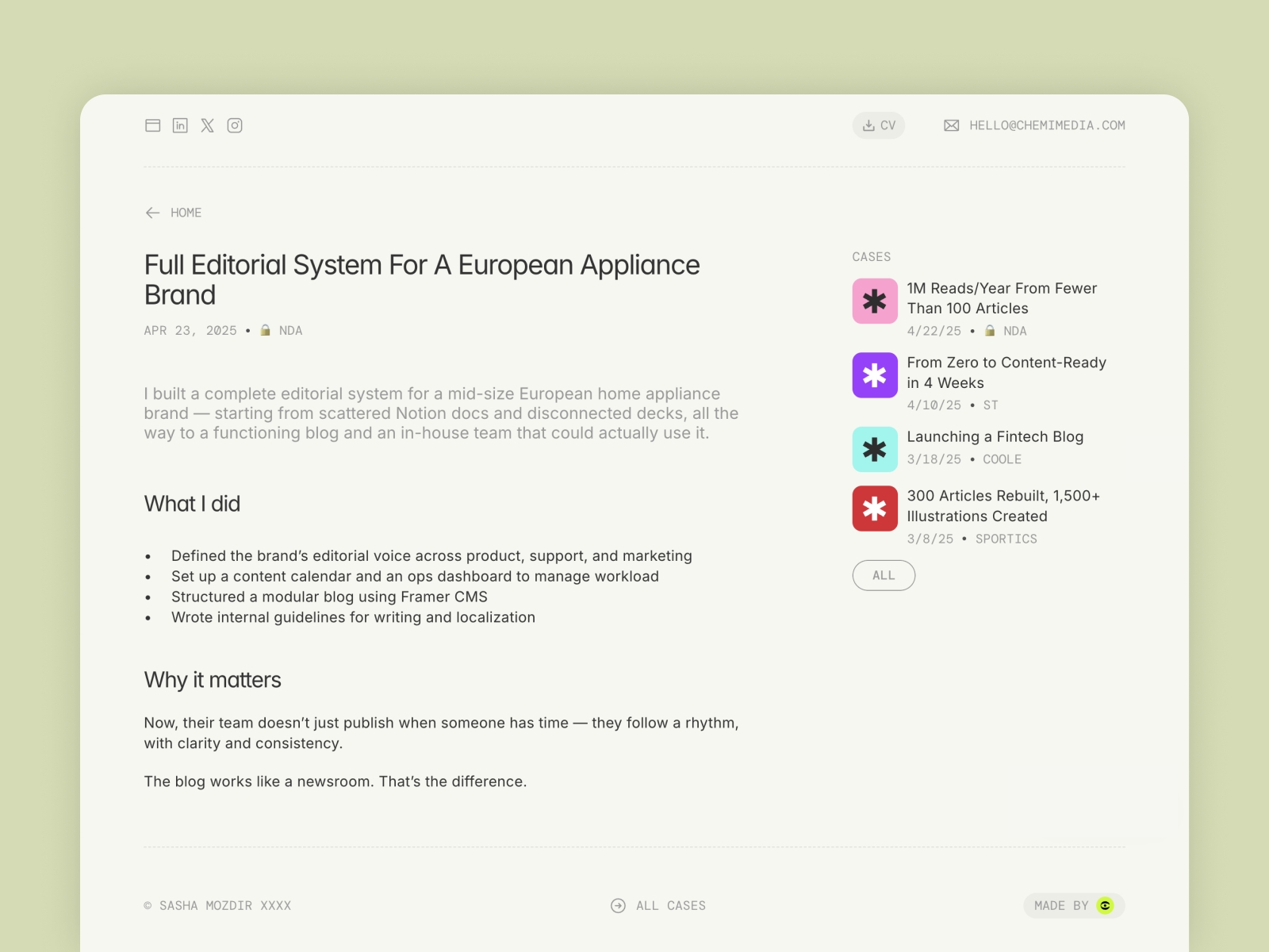 Screenshot 4 of OutlineCV