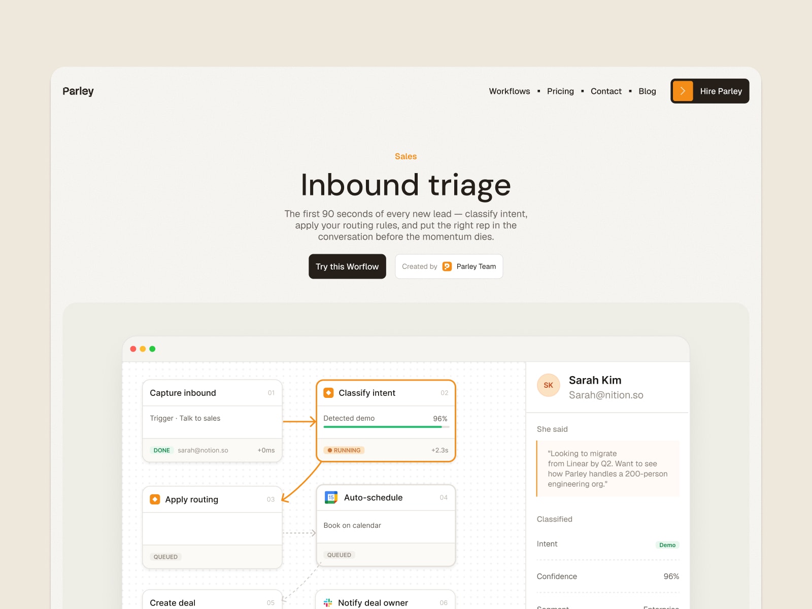 Screenshot 1 of Parley Agent
