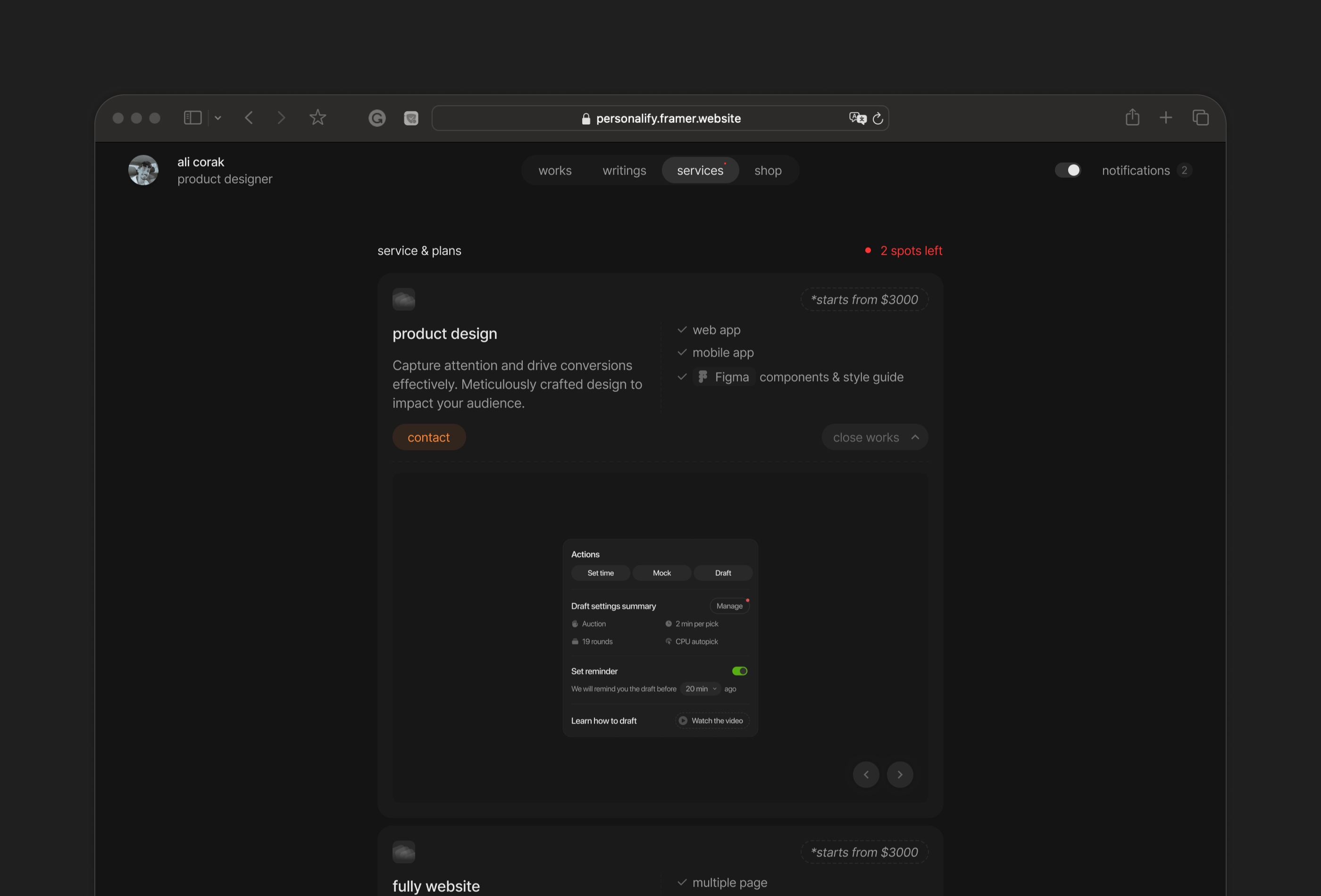 Screenshot 3 of Personalfolio