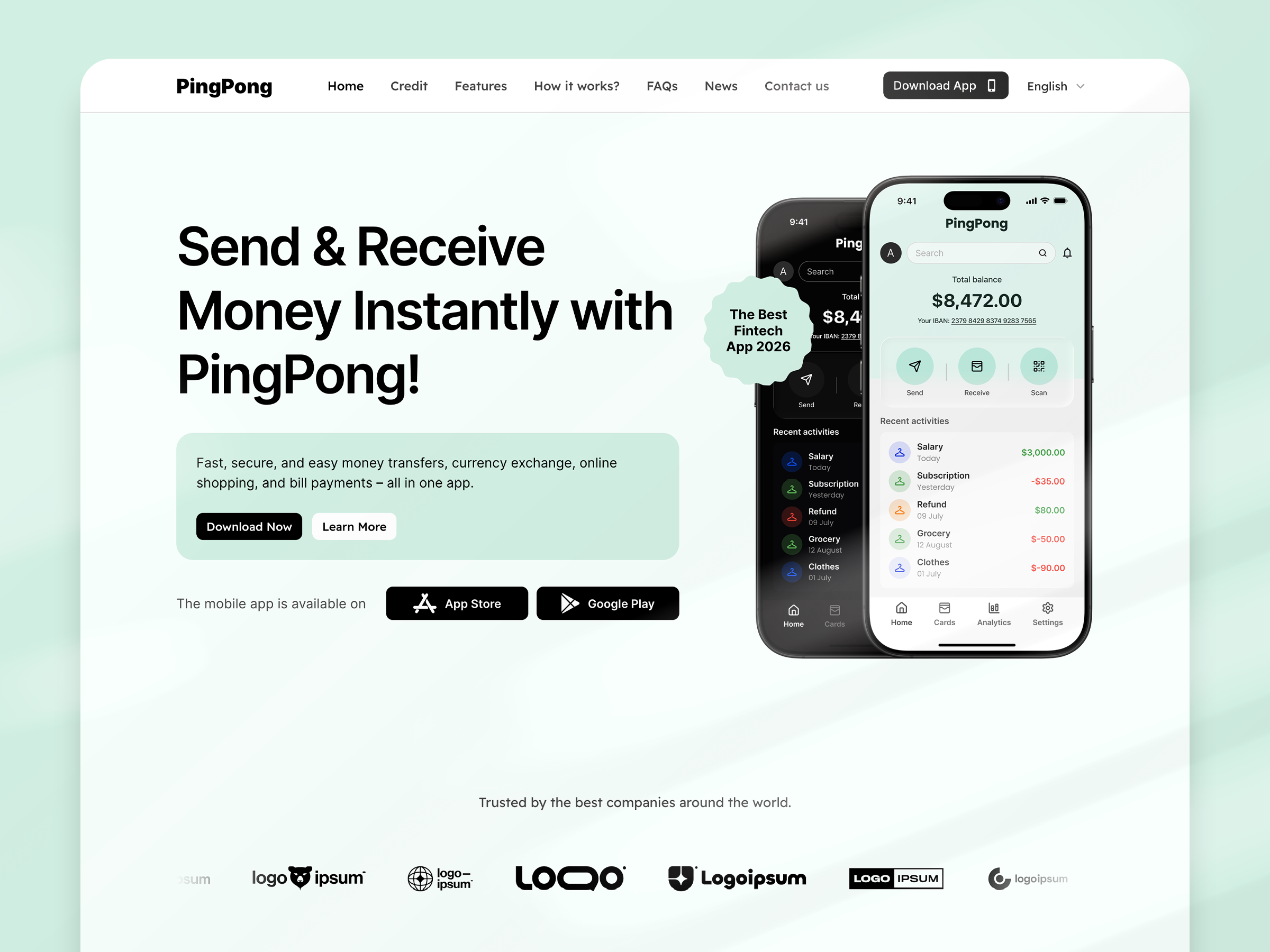 Screenshot 1 of PingPong App