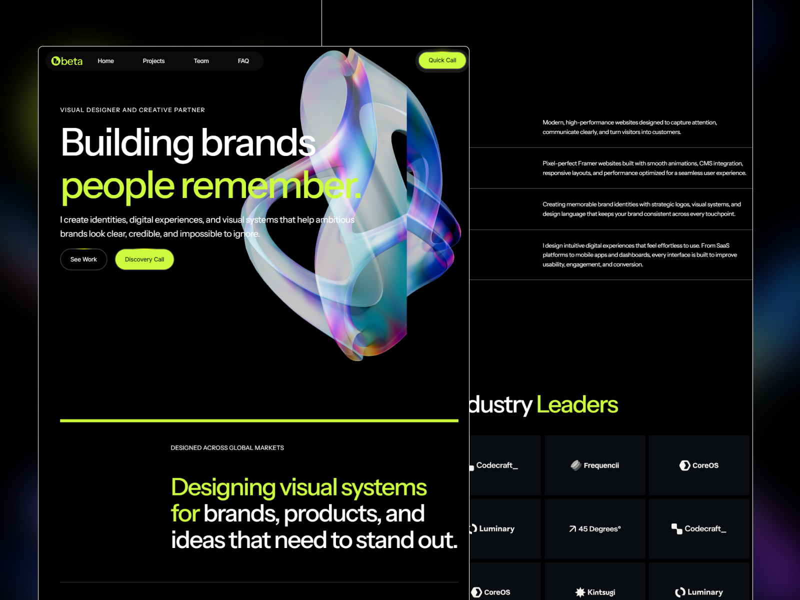 Screenshot 2 of PortfolioBeta