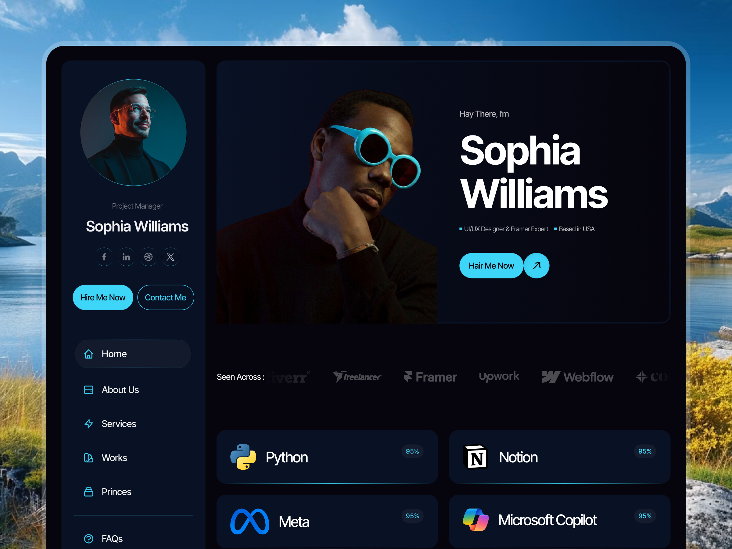 Screenshot 1 of PortfolioHub
