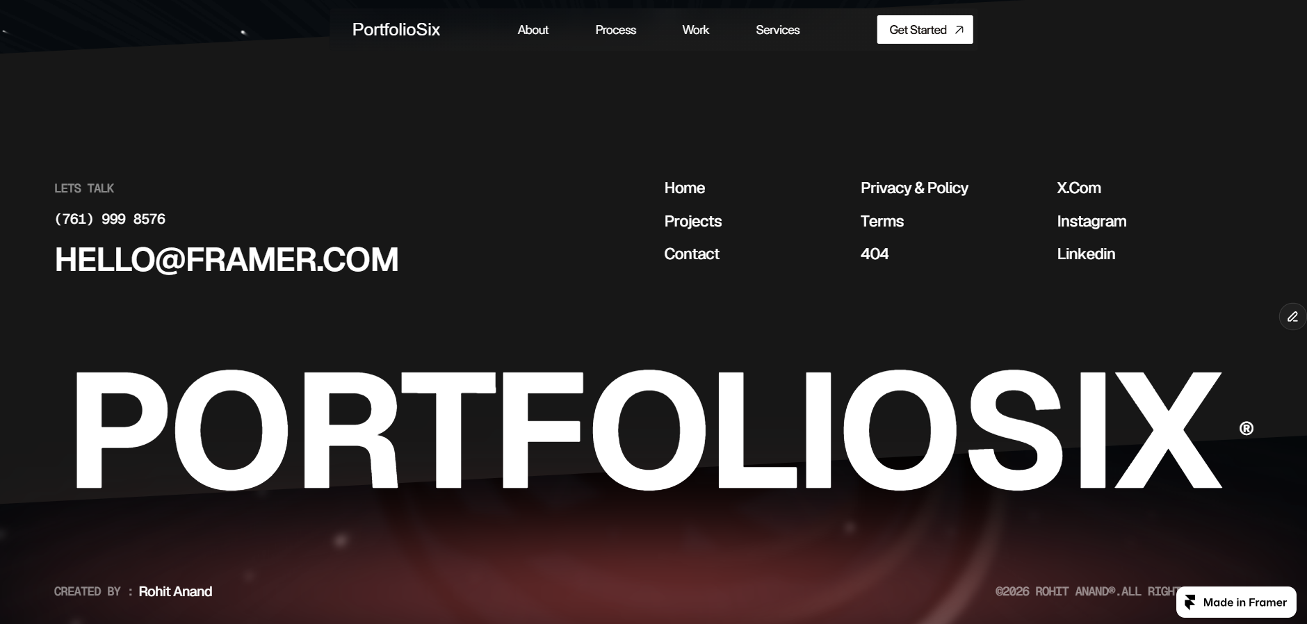 Screenshot 2 of PortfolioSix